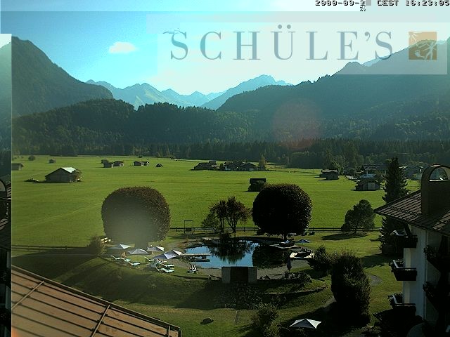 Archived image Webcam Schüle's SPA Oberstdorf