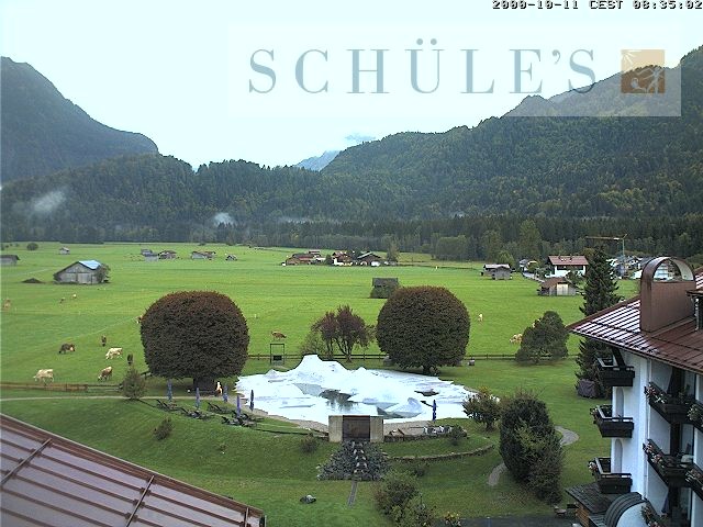 Archived image Webcam Schüle's SPA Oberstdorf