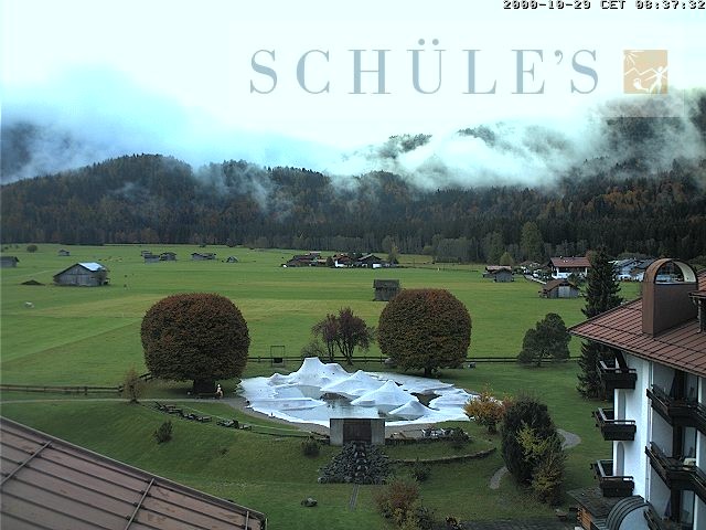 Archived image Webcam Schüle's SPA Oberstdorf
