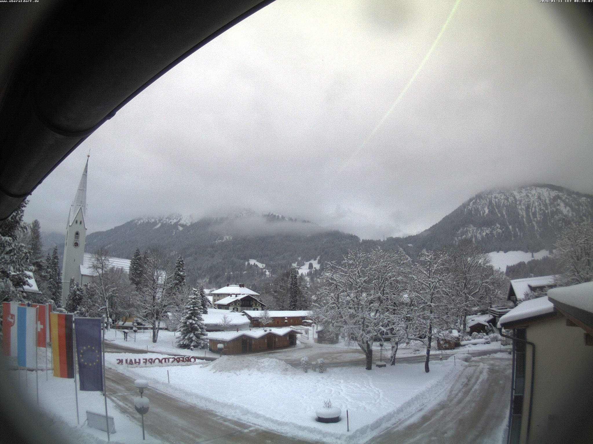 Archived image Webcam St. John's Church Oberstdorf