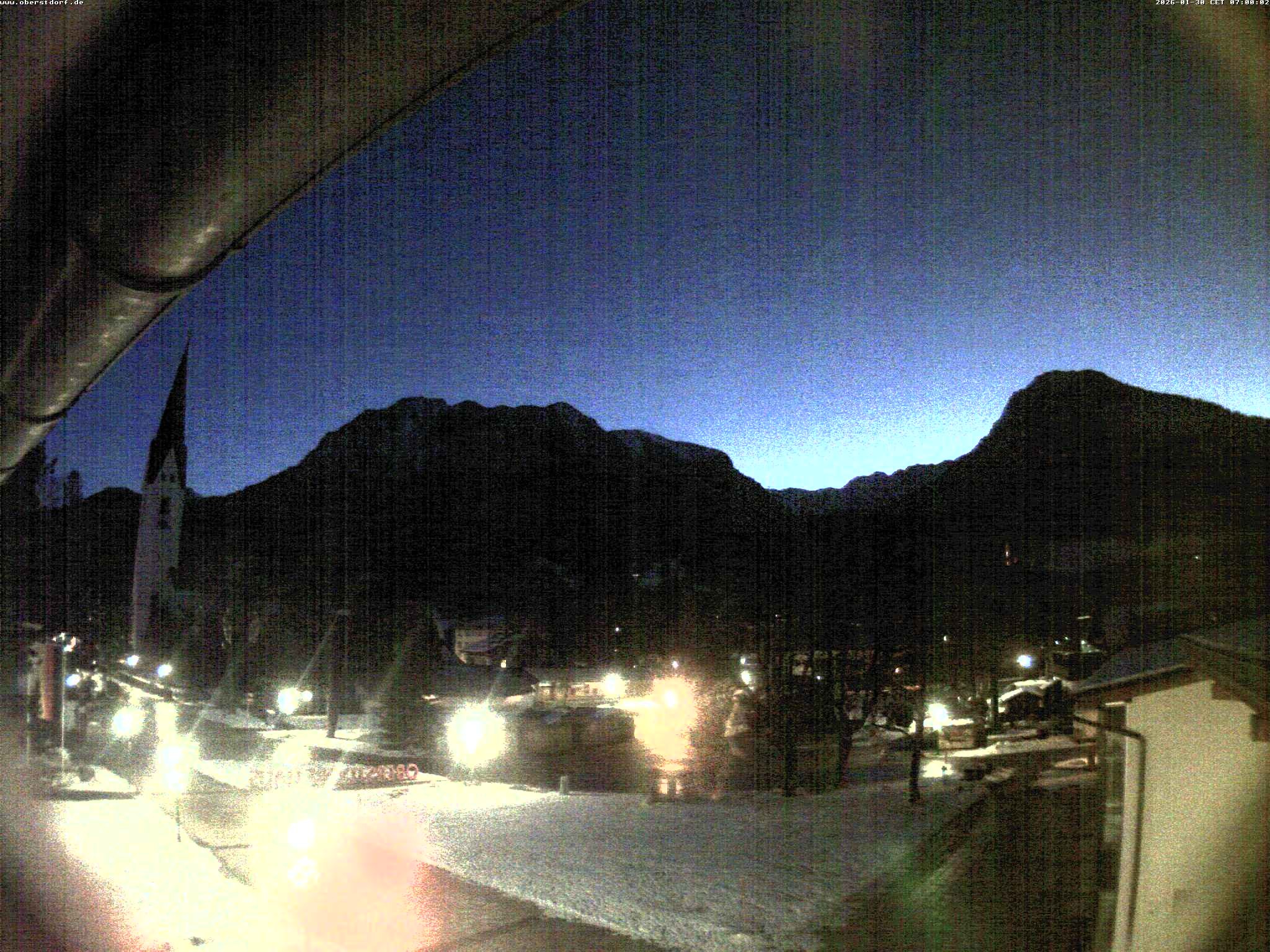 Archived image Webcam St. John's Church Oberstdorf