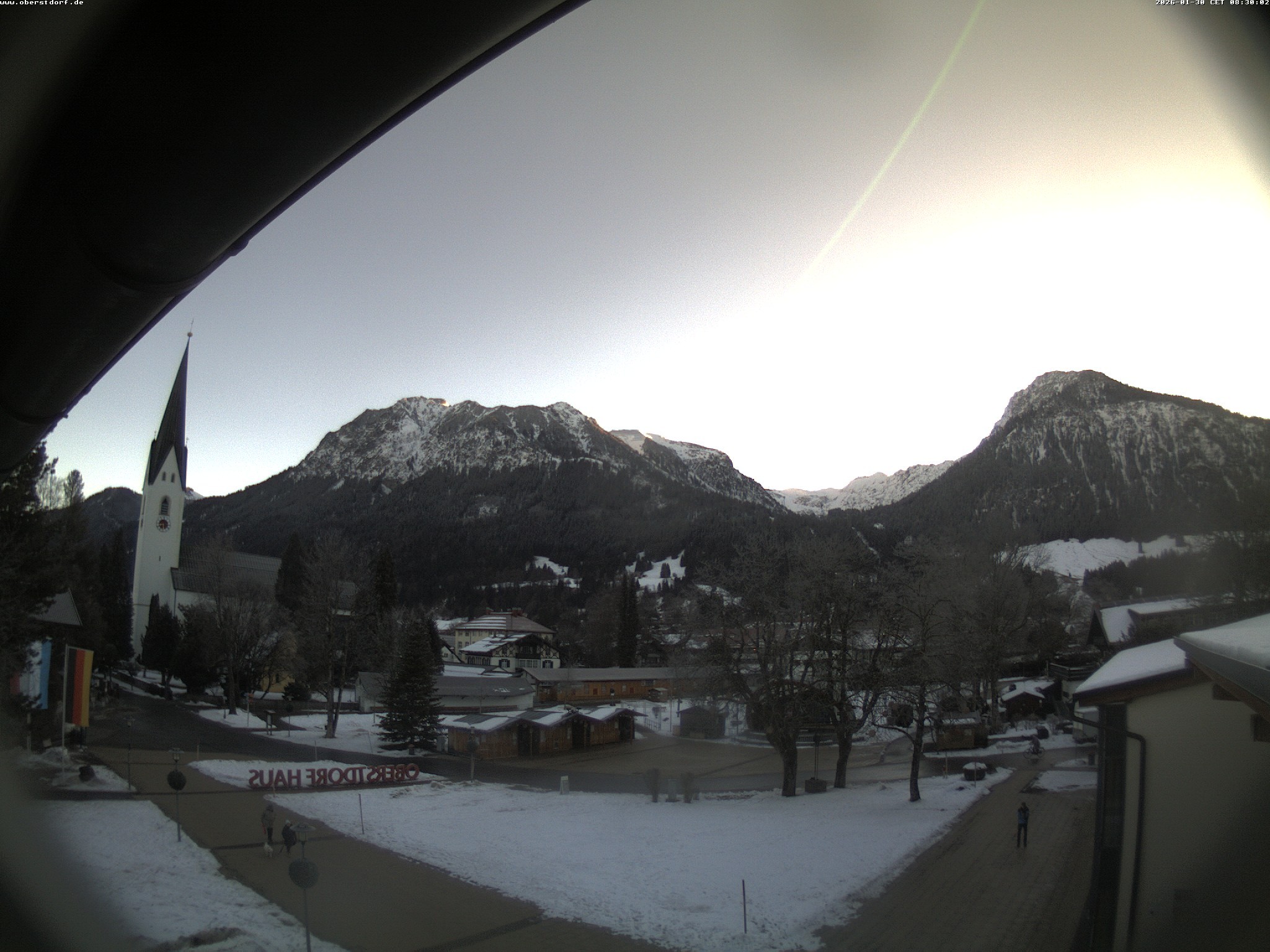 Archived image Webcam St. John's Church Oberstdorf