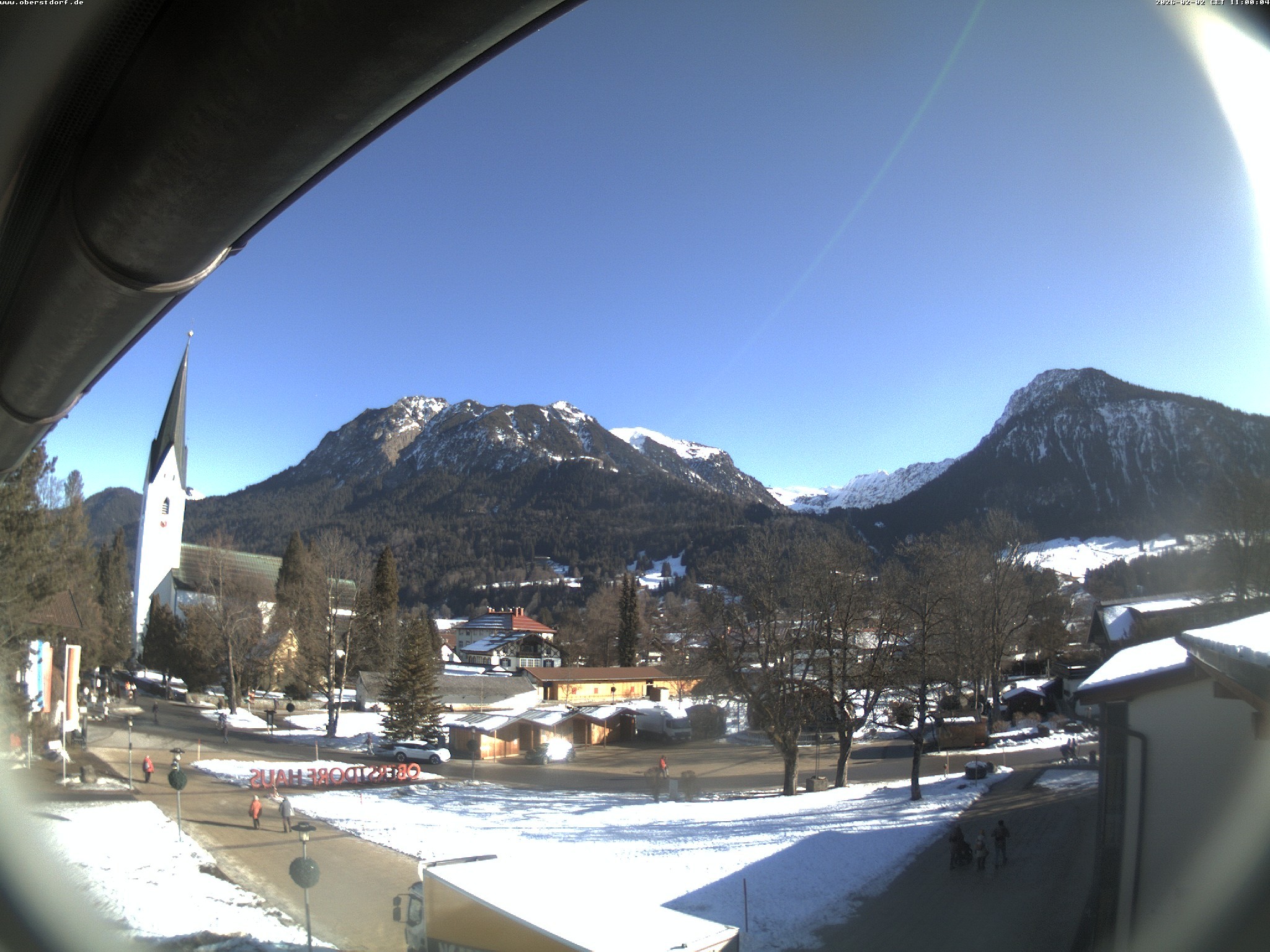 Archived image Webcam St. John's Church Oberstdorf