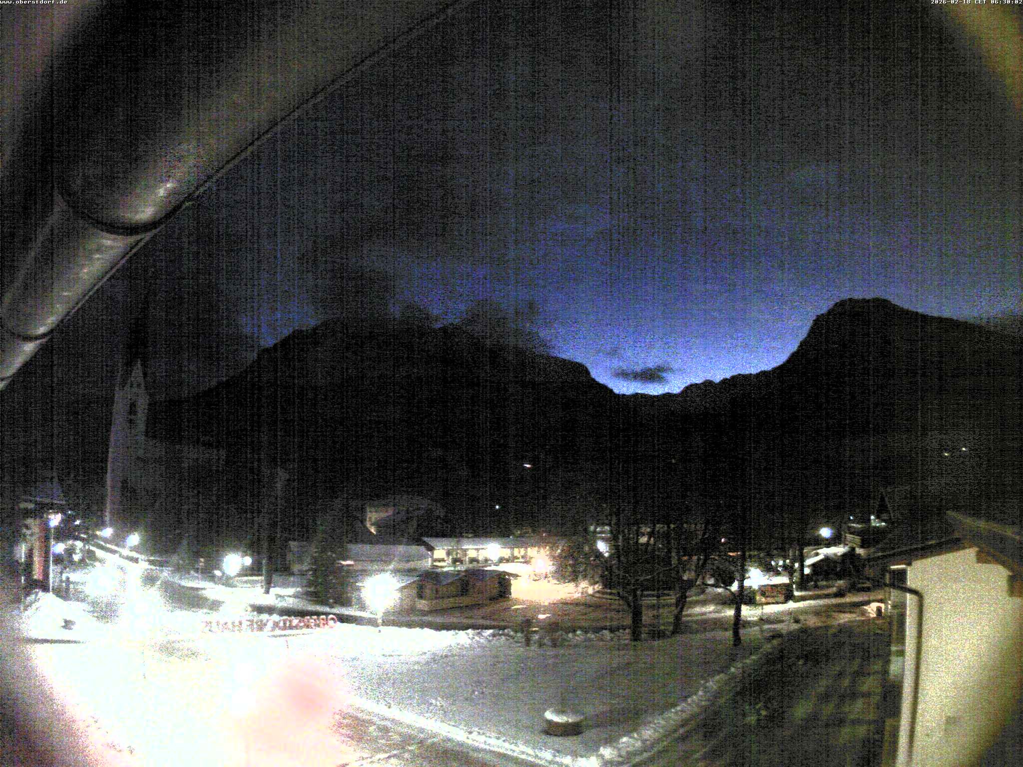 Archived image Webcam St. John's Church Oberstdorf