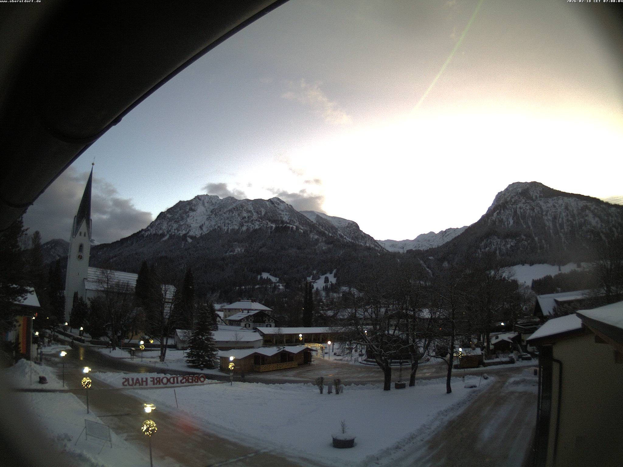 Archived image Webcam St. John's Church Oberstdorf