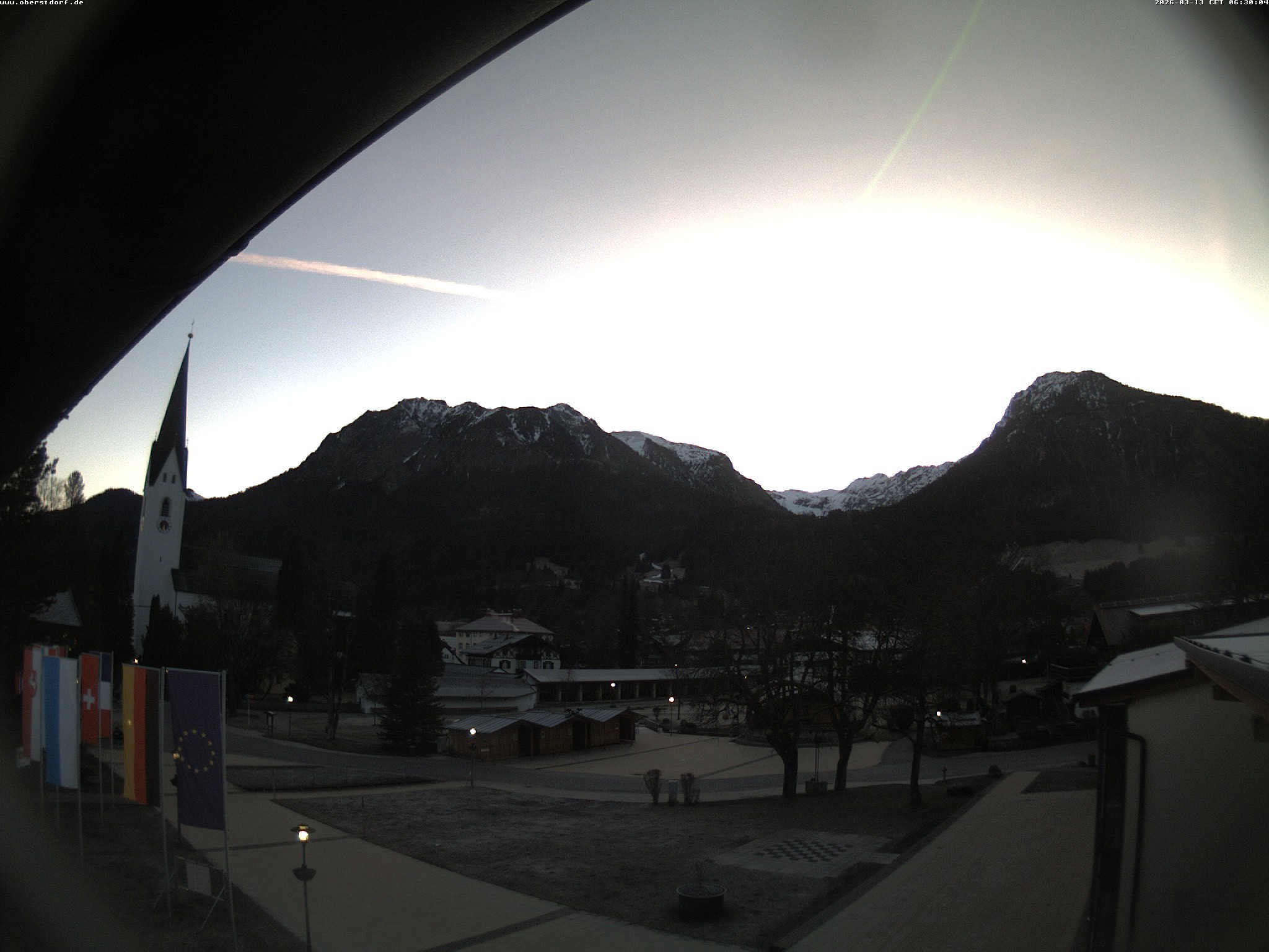 Archived image Webcam St. John's Church Oberstdorf