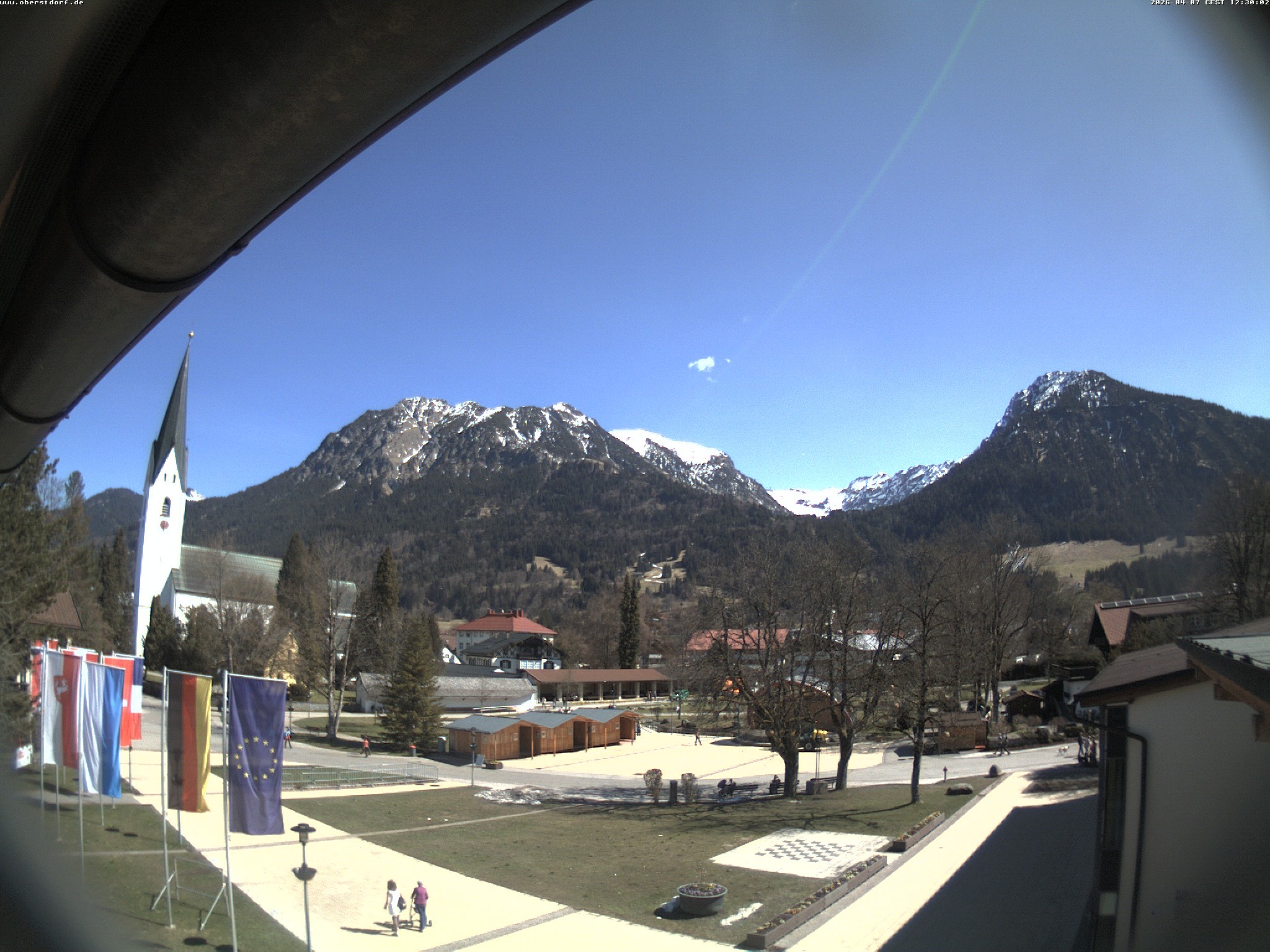 Archiv Foto Webcam Kurpark Oberstdorf