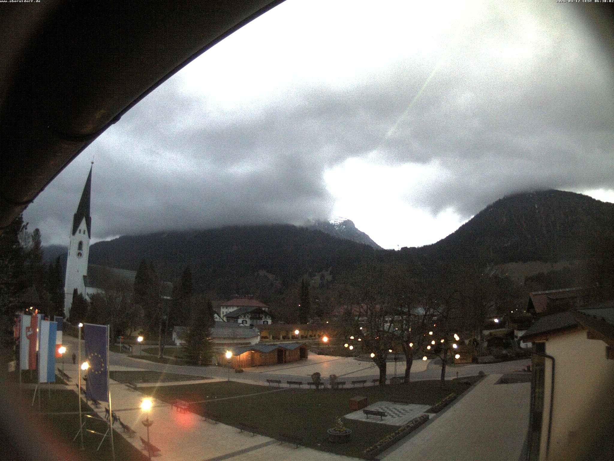 Archived image Webcam St. John's Church Oberstdorf