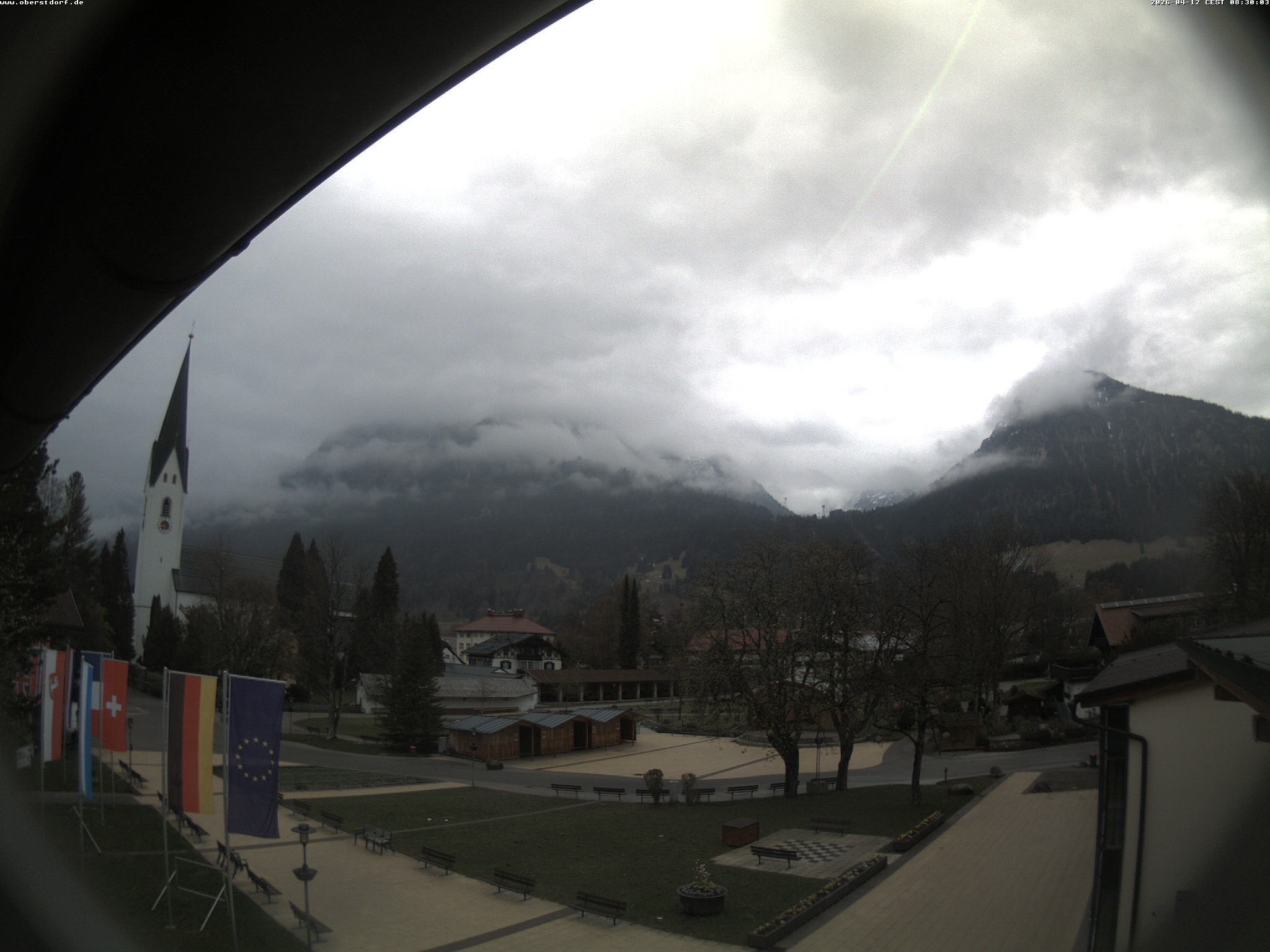 Archived image Webcam St. John's Church Oberstdorf