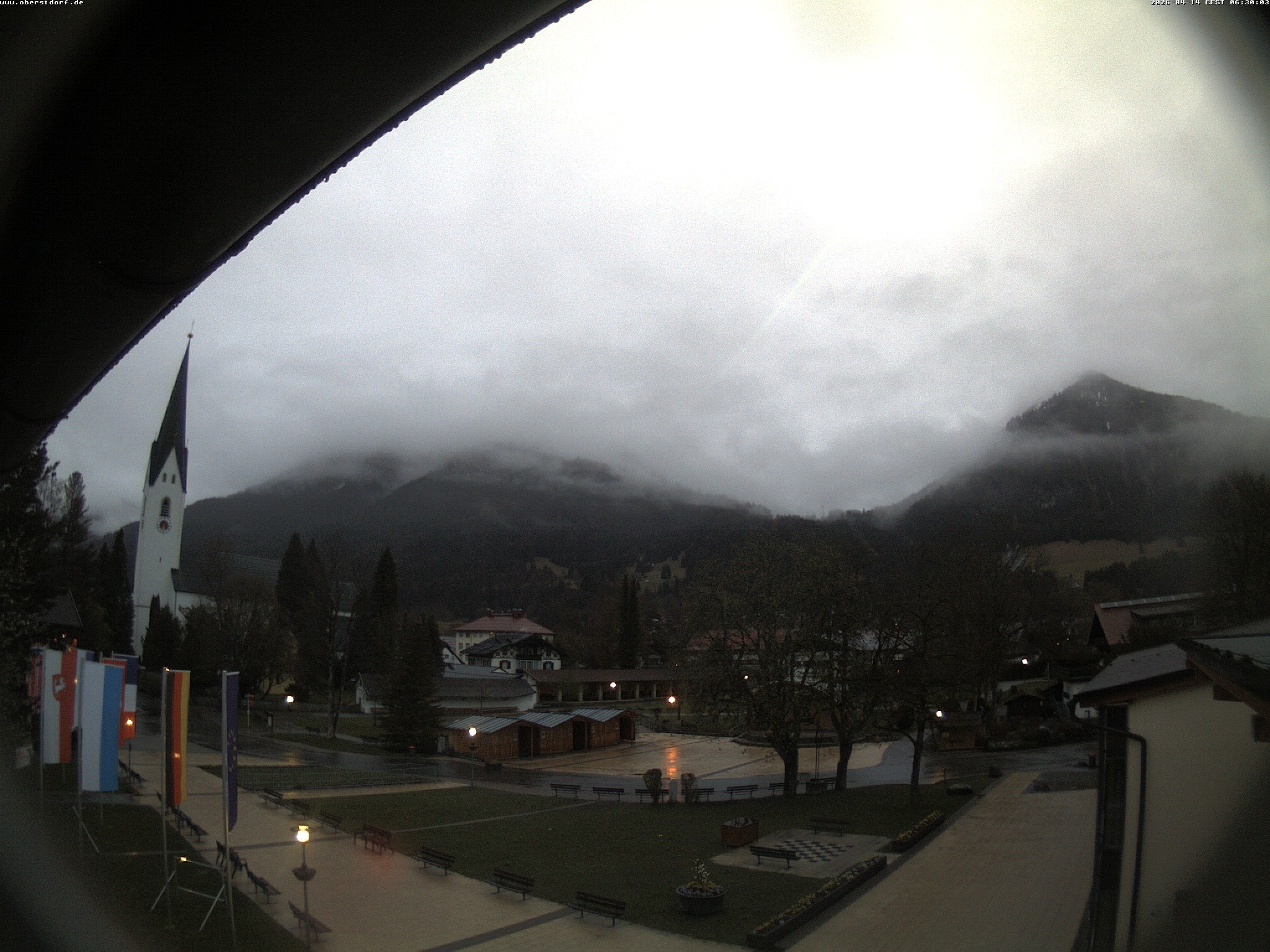 Archiv Foto Webcam Kurpark Oberstdorf