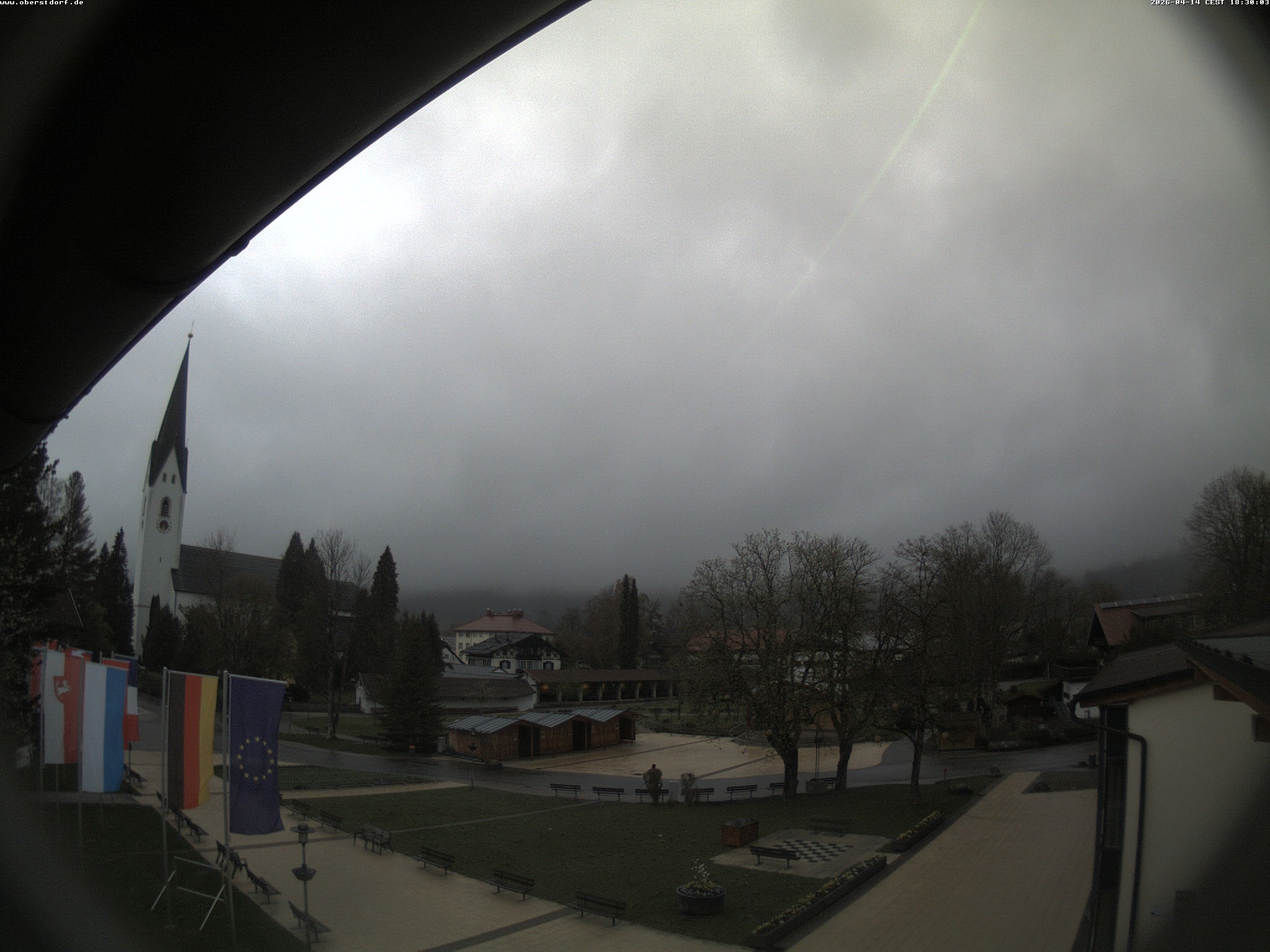 Archived image Webcam St. John's Church Oberstdorf