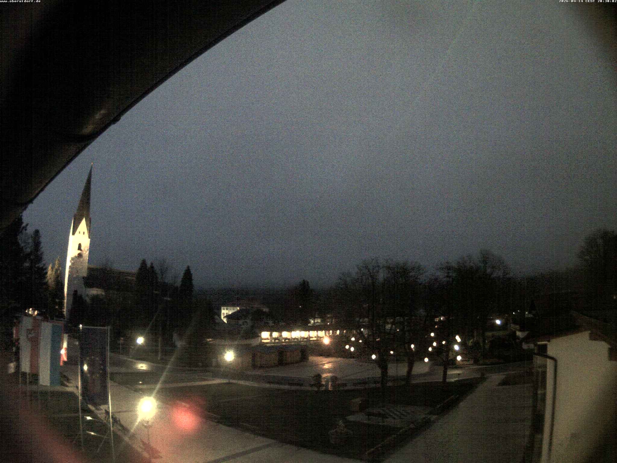 Archived image Webcam St. John's Church Oberstdorf