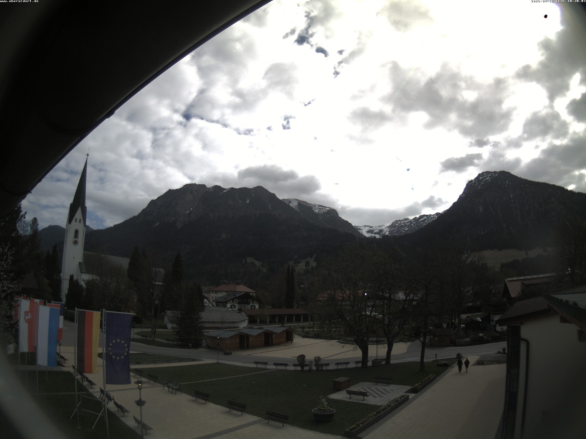 Archived image Webcam St. John's Church Oberstdorf