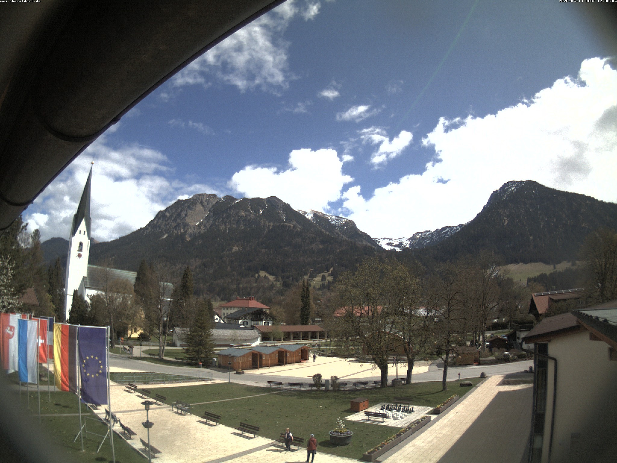Archived image Webcam St. John's Church Oberstdorf