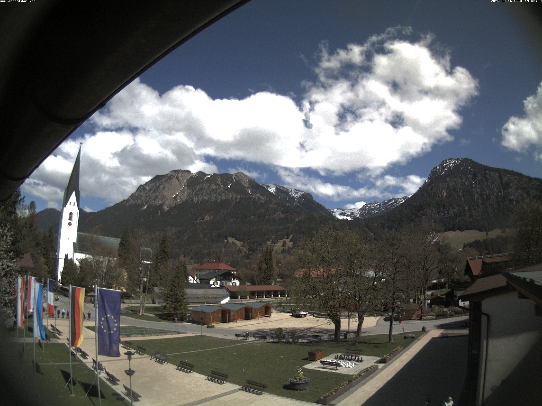Archived image Webcam St. John's Church Oberstdorf