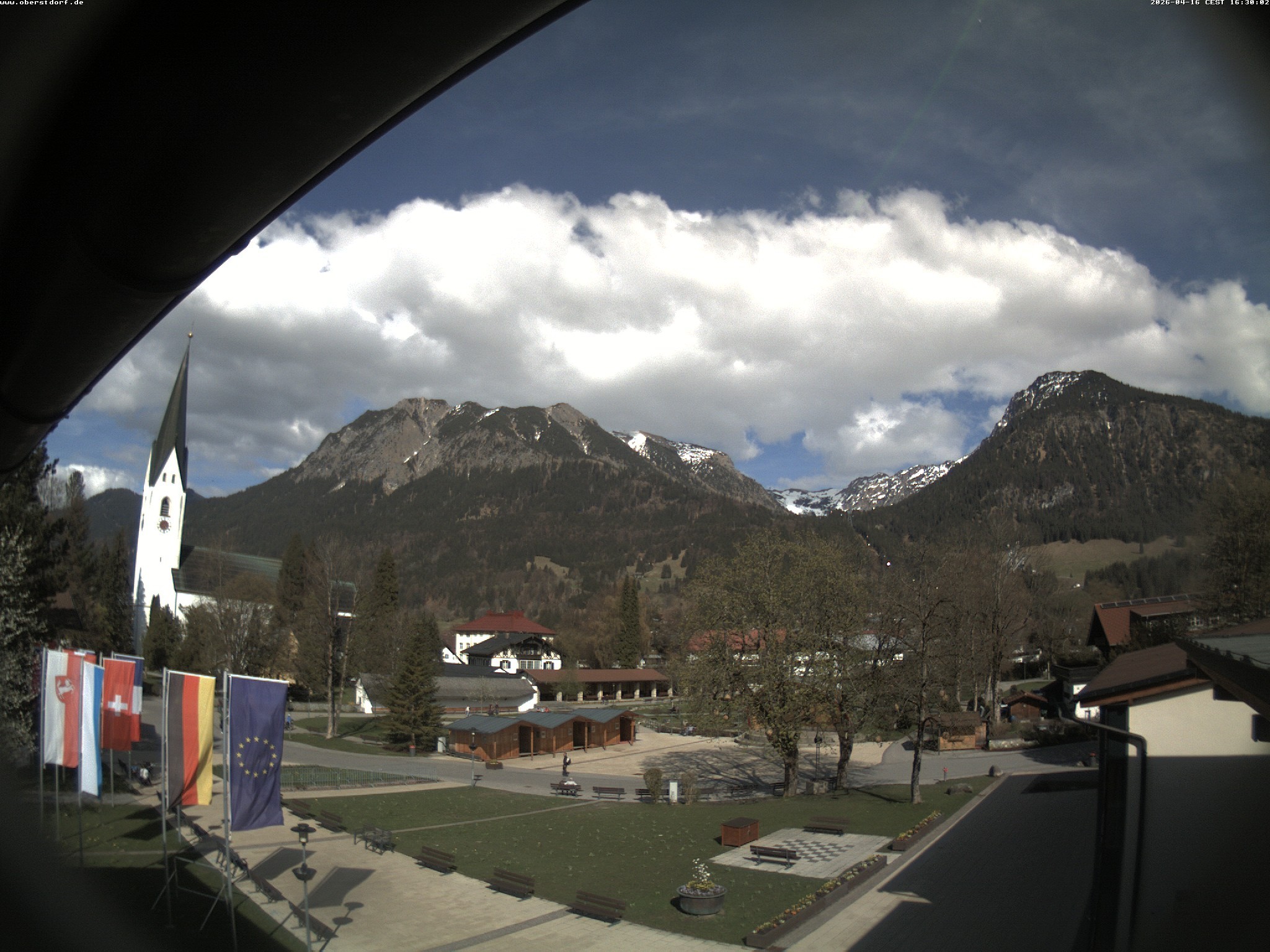 Archived image Webcam St. John's Church Oberstdorf