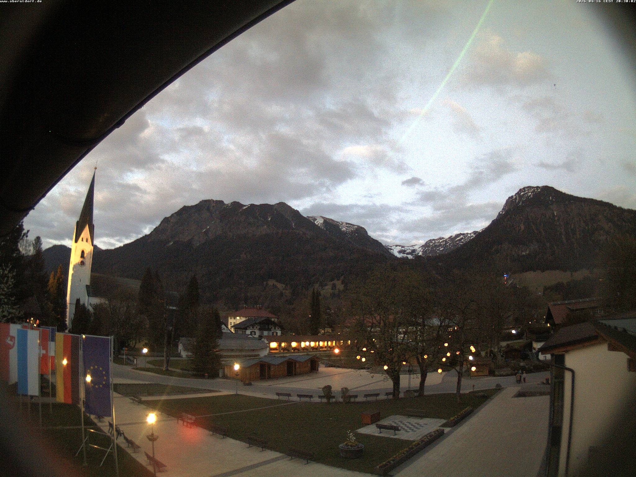 Archived image Webcam St. John's Church Oberstdorf