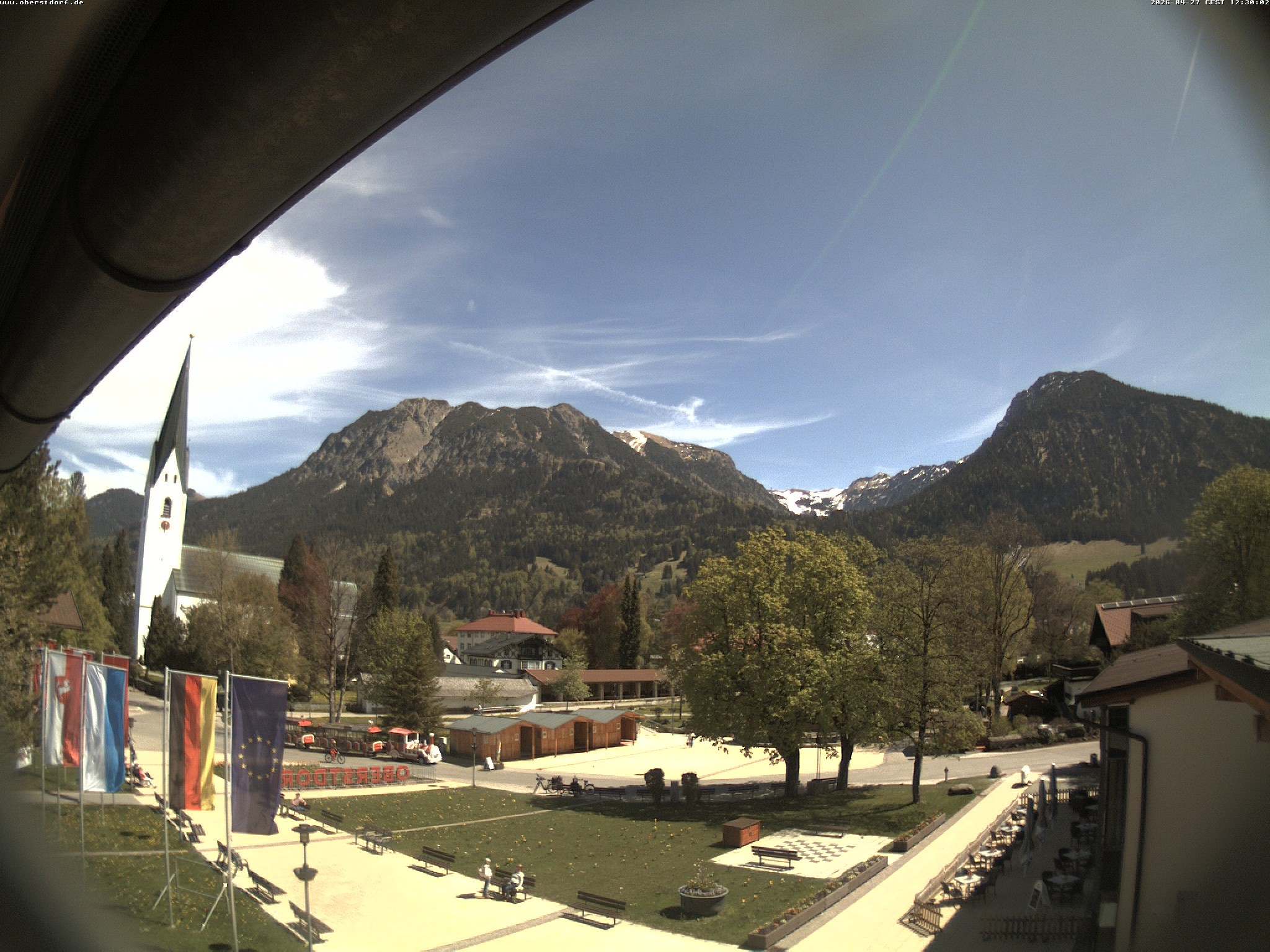 Archiv Foto Webcam Kurpark Oberstdorf