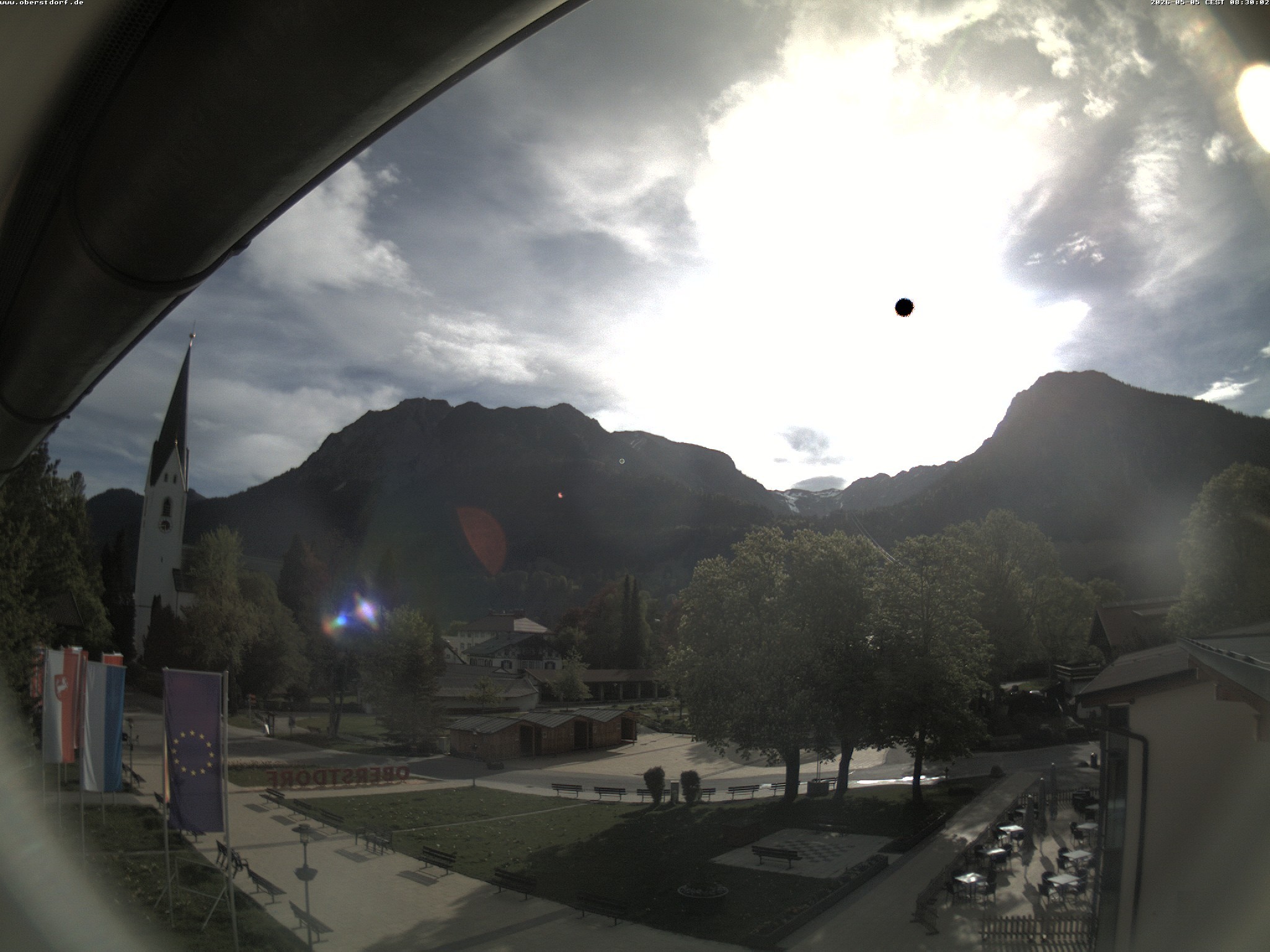 Archived image Webcam St. John's Church Oberstdorf