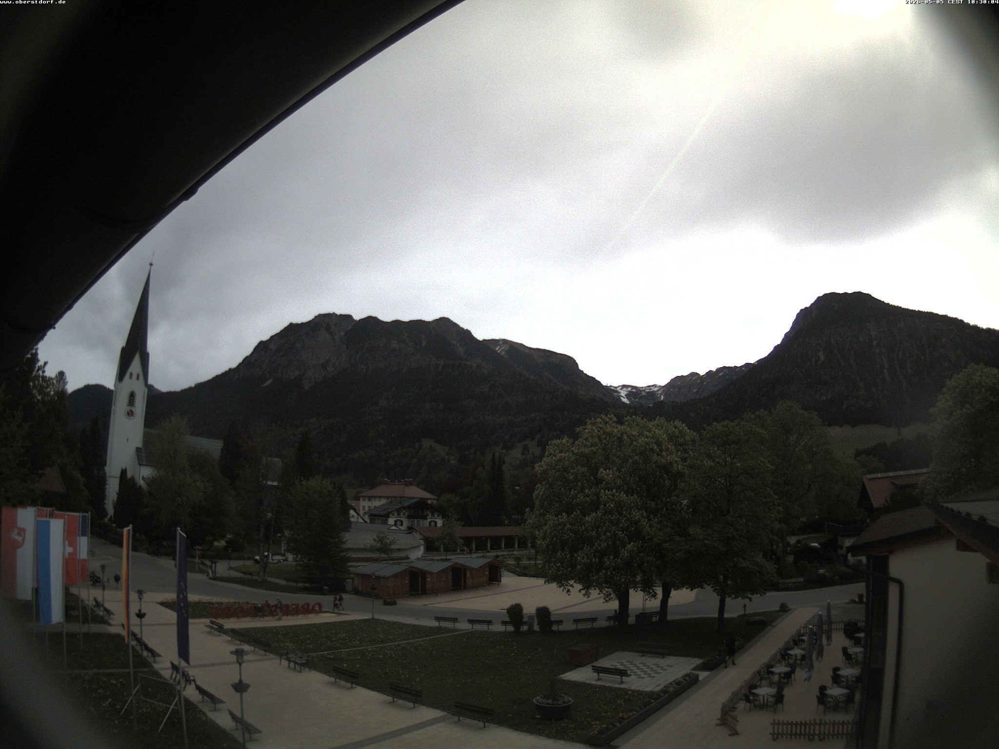 Archived image Webcam St. John's Church Oberstdorf