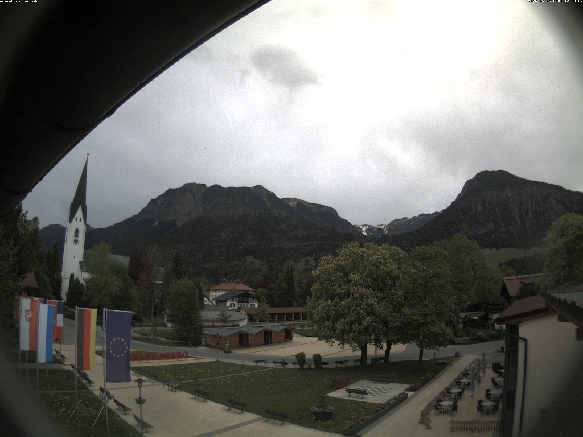 Archived image Webcam St. John's Church Oberstdorf