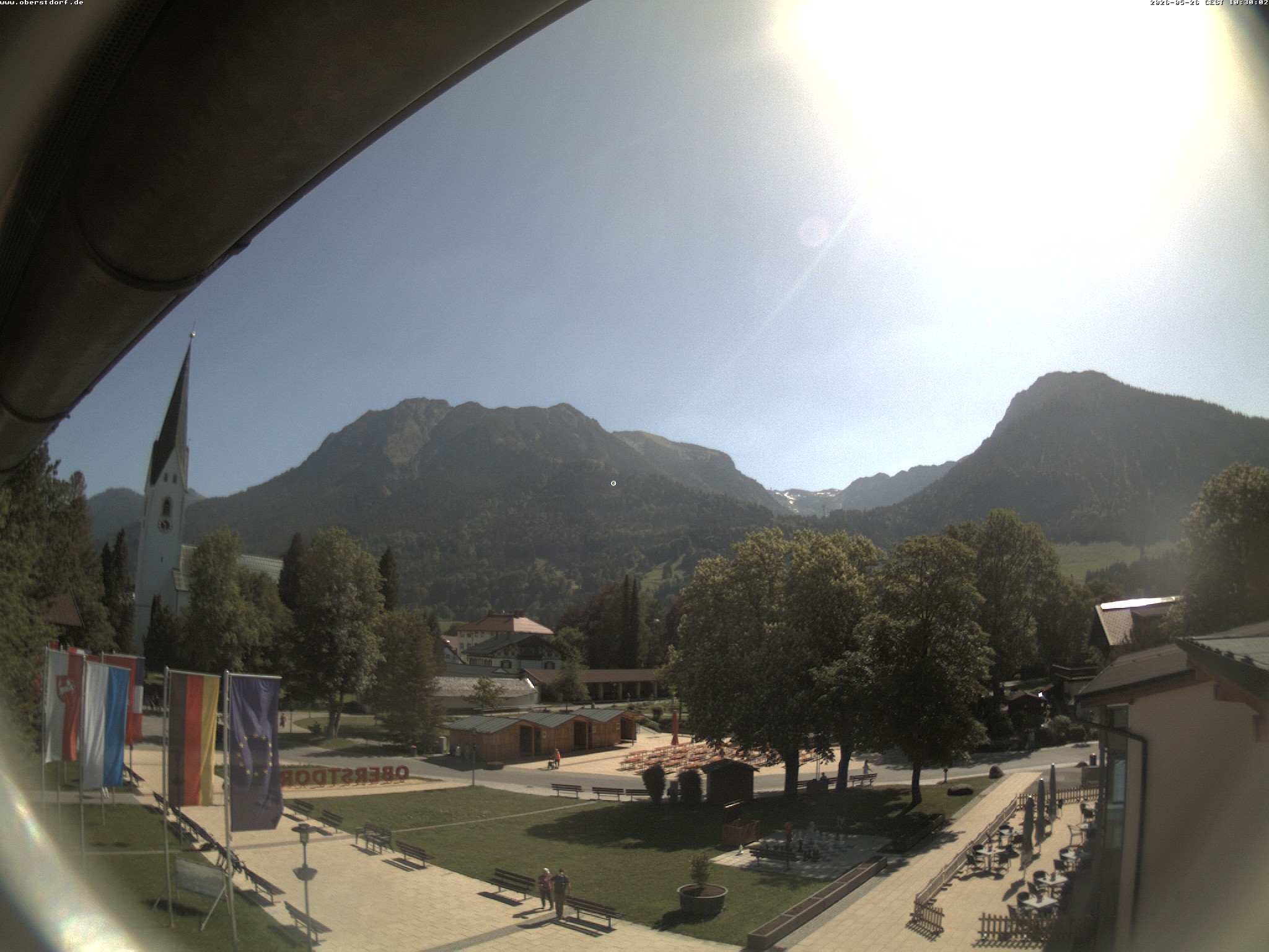 Archiv Foto Webcam Kurpark Oberstdorf