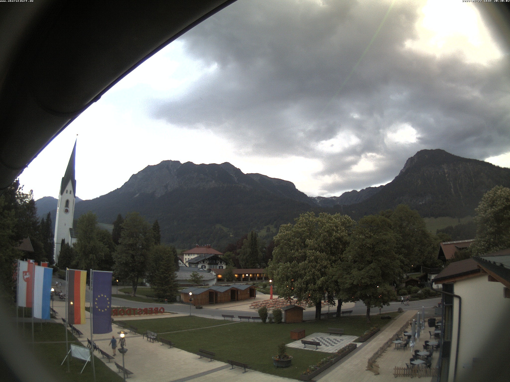 Archived image Webcam St. John's Church Oberstdorf