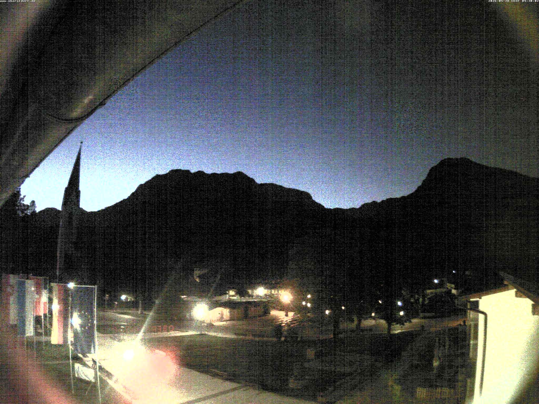 Archived image Webcam St. John's Church Oberstdorf