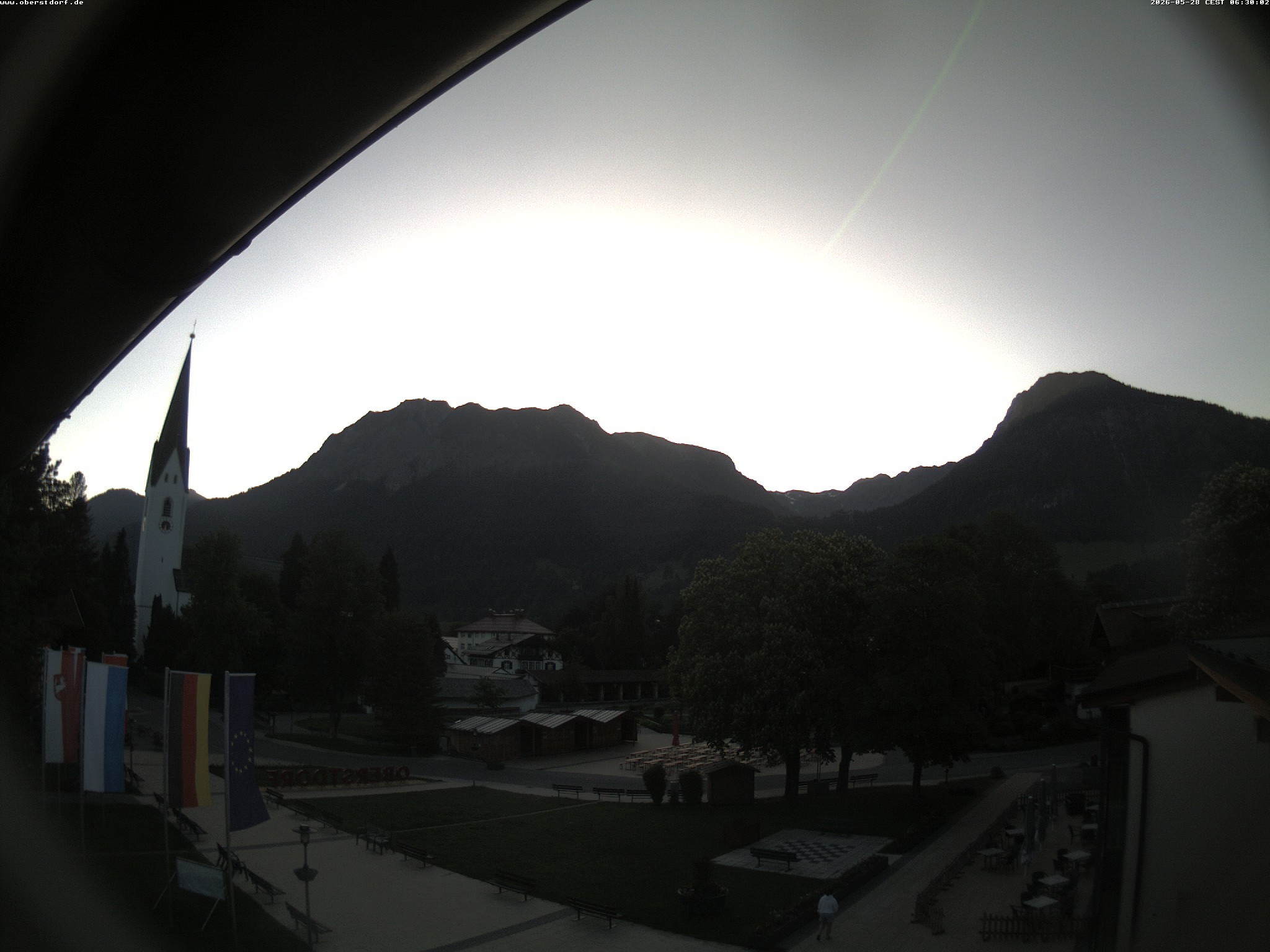 Archived image Webcam St. John's Church Oberstdorf