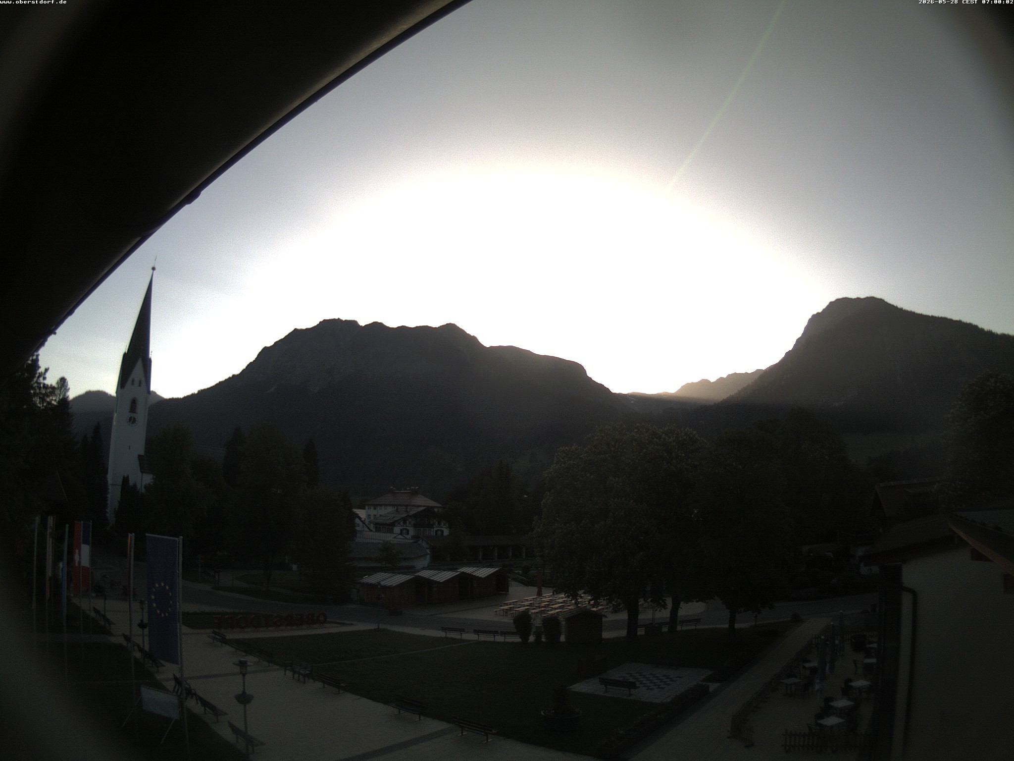 Archived image Webcam St. John's Church Oberstdorf