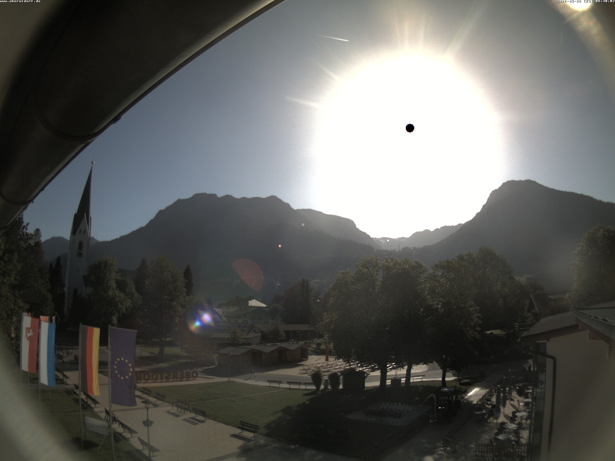 Archived image Webcam St. John's Church Oberstdorf