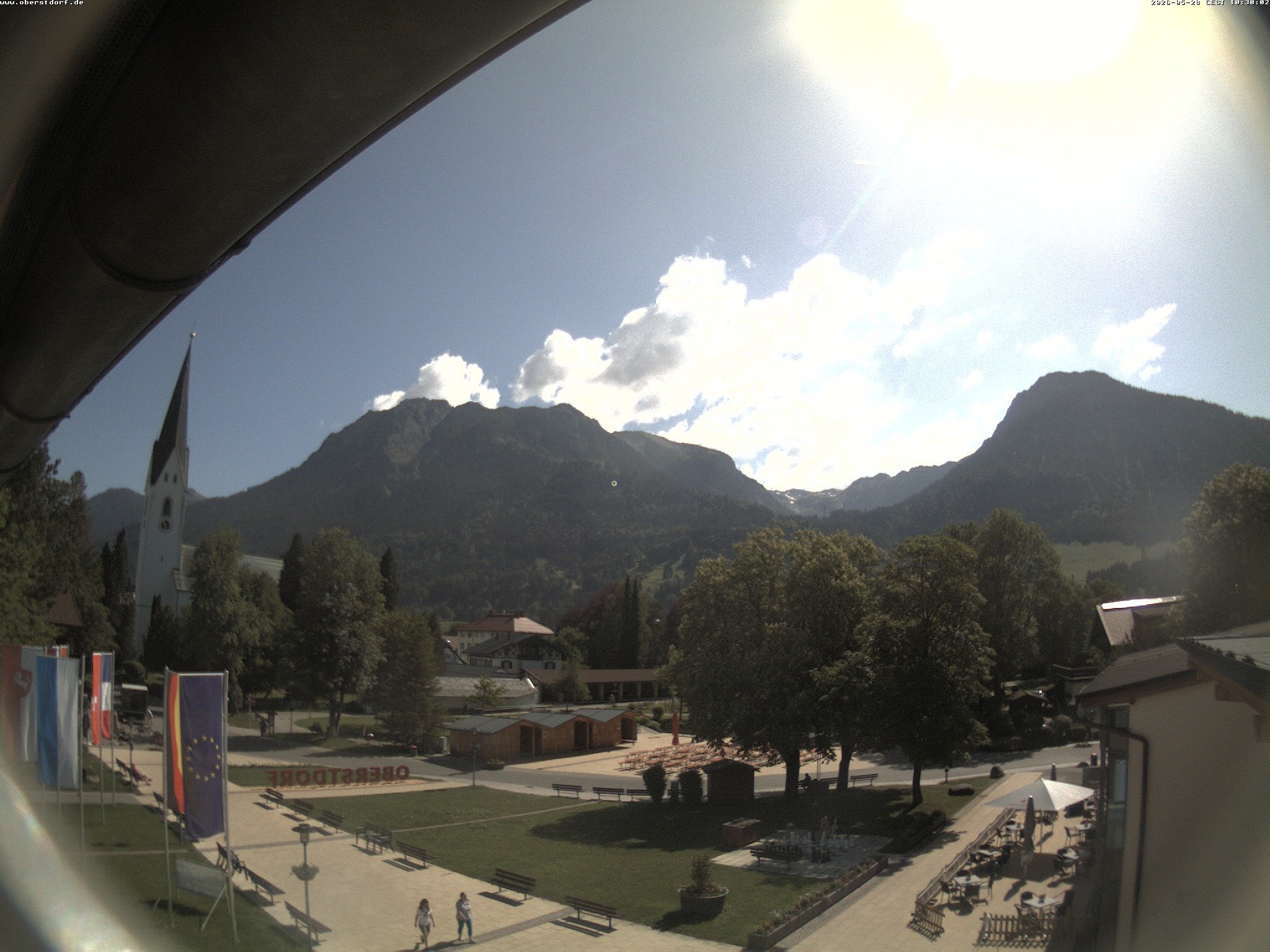 Archiv Foto Webcam Kurpark Oberstdorf