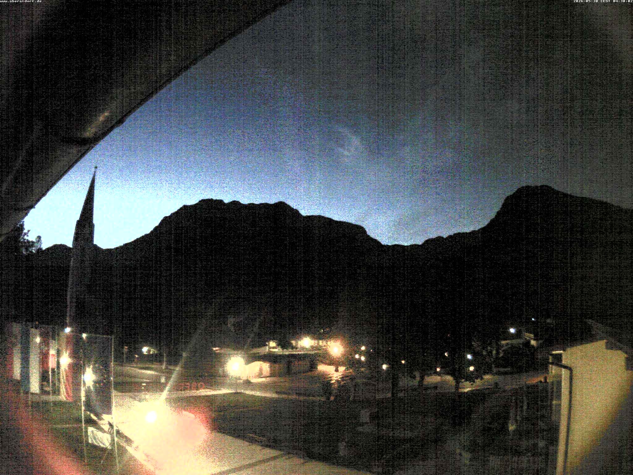 Archived image Webcam St. John's Church Oberstdorf