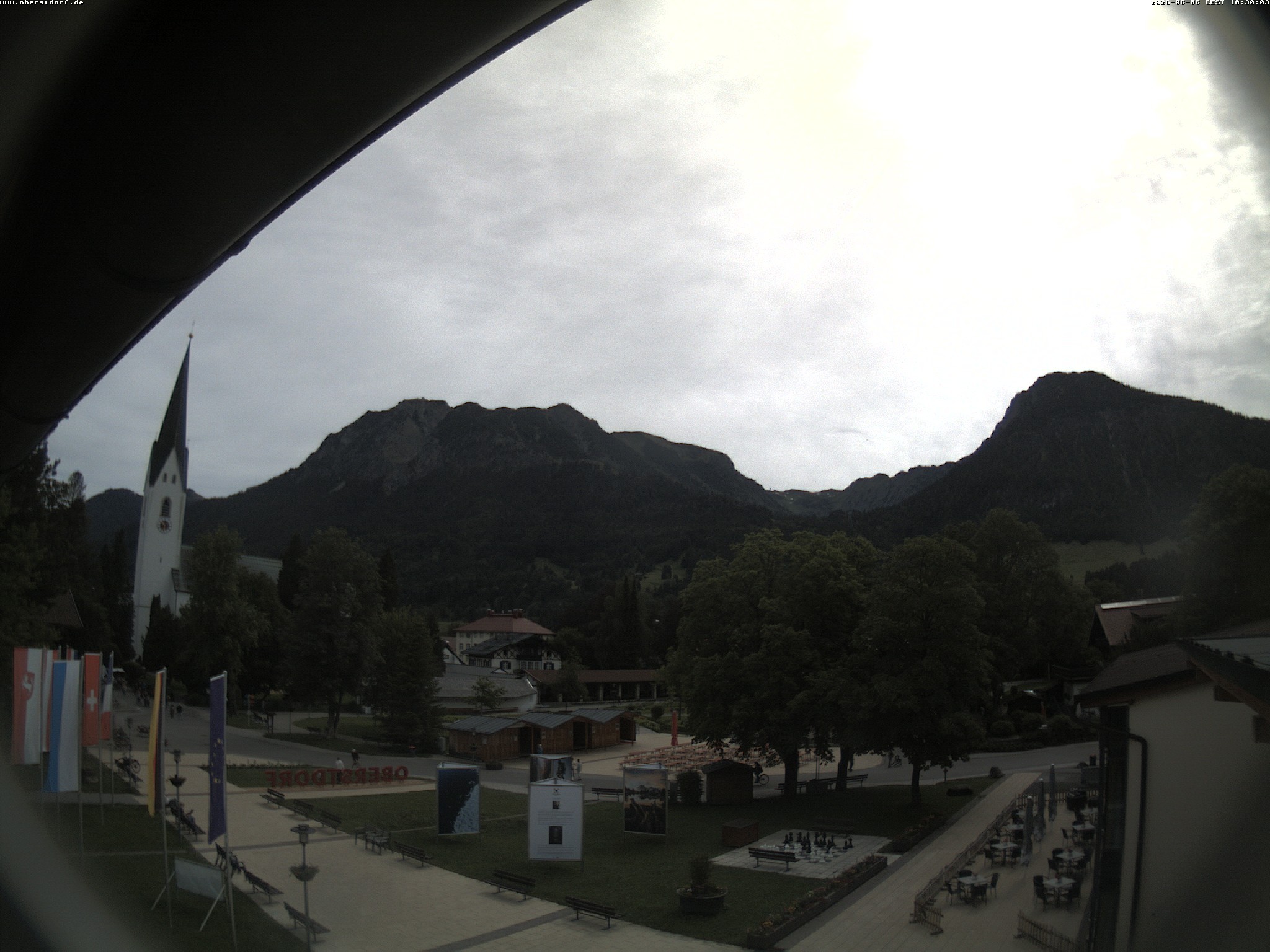 Archived image Webcam St. John's Church Oberstdorf
