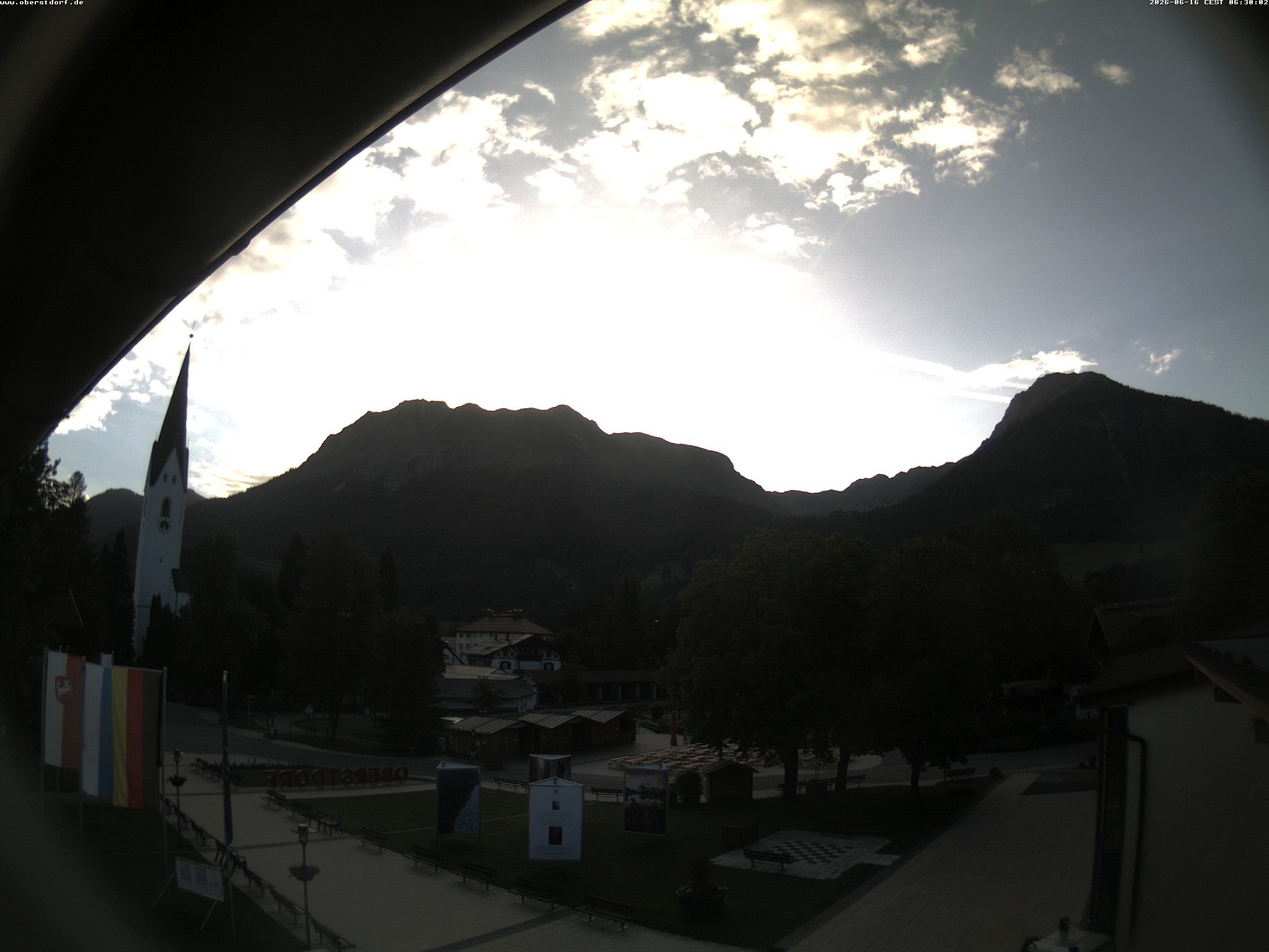 Archived image Webcam St. John's Church Oberstdorf