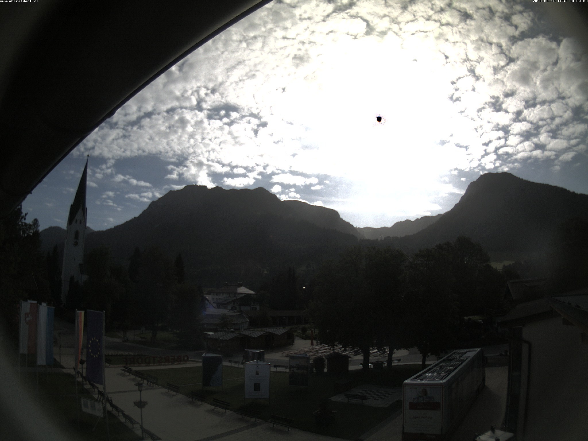 Archived image Webcam St. John's Church Oberstdorf