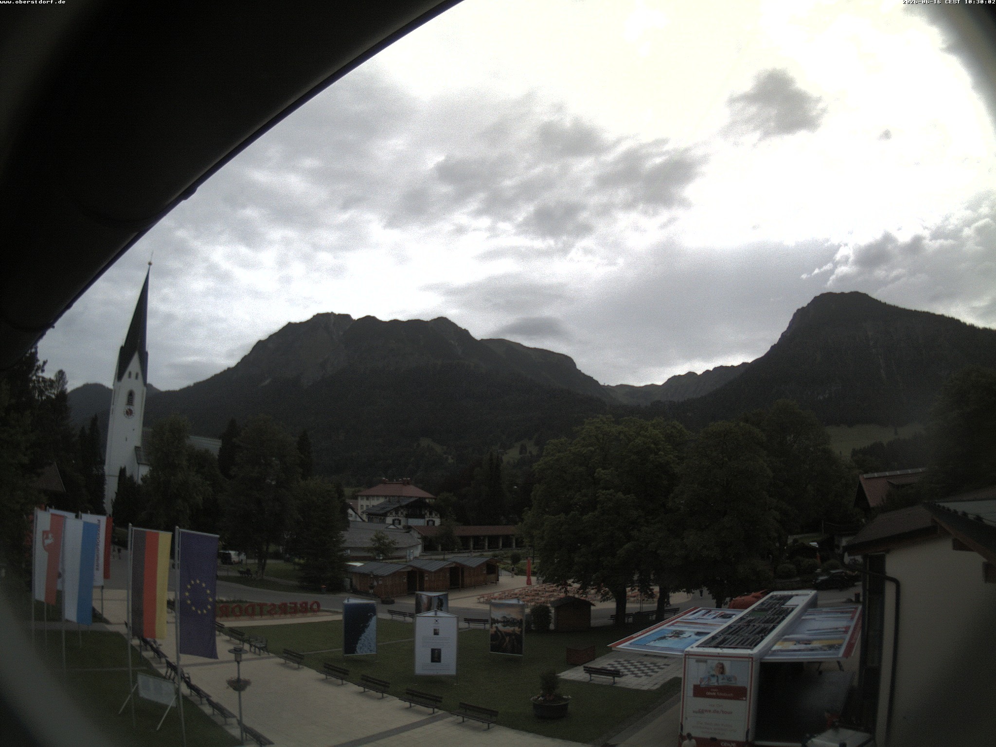 Archived image Webcam St. John's Church Oberstdorf