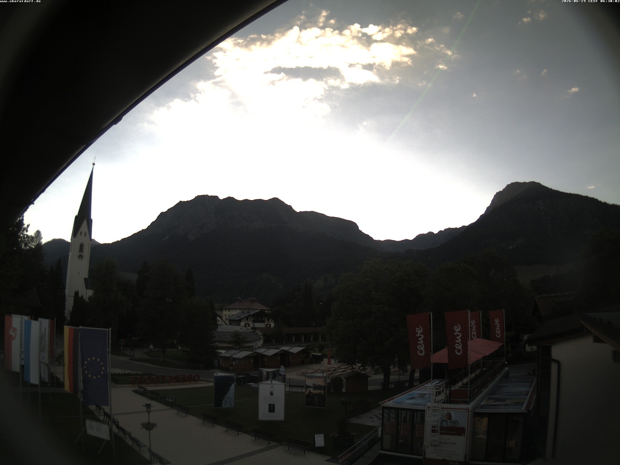 Archiv Foto Webcam Kurpark Oberstdorf