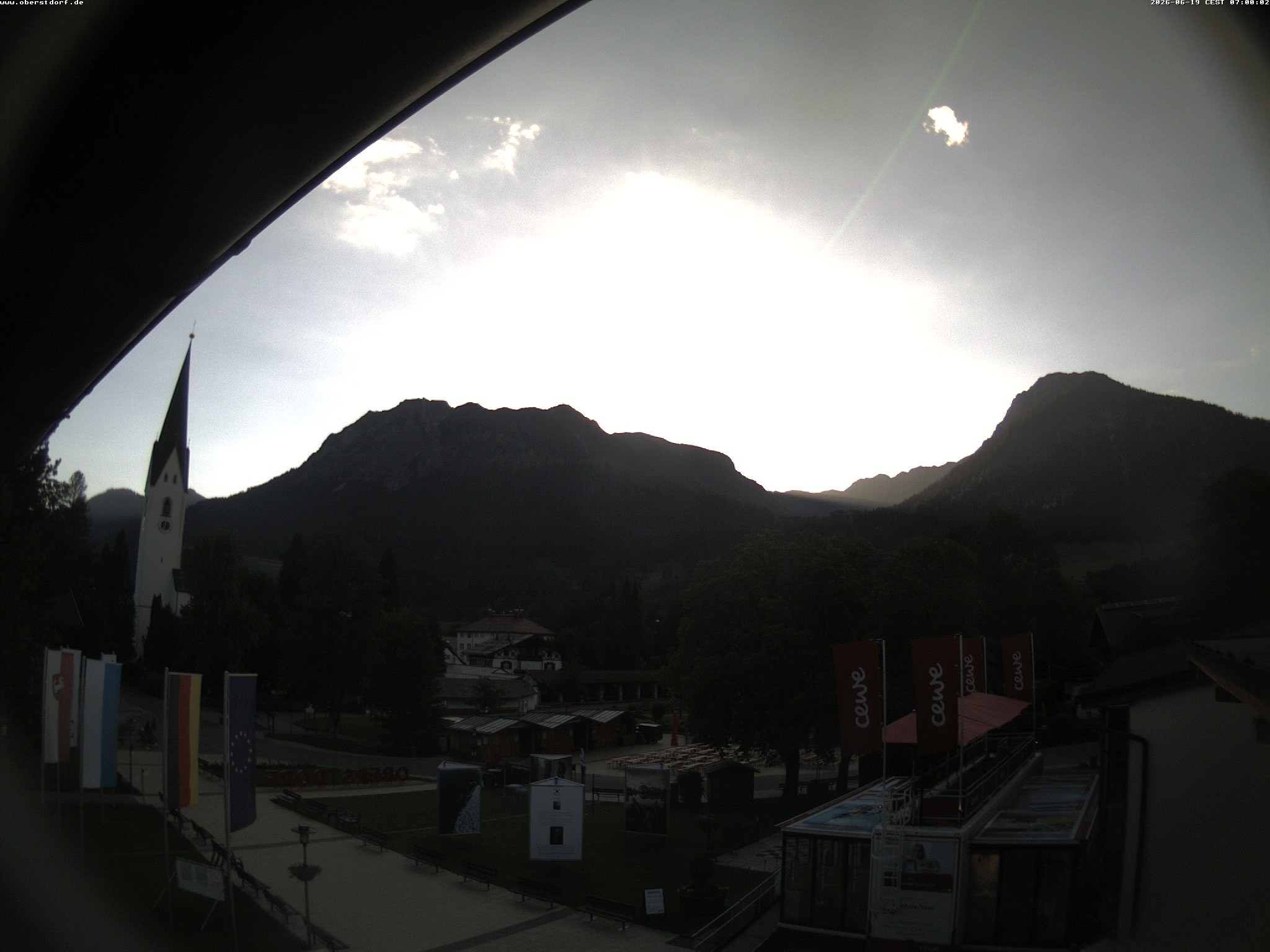 Archiv Foto Webcam Kurpark Oberstdorf