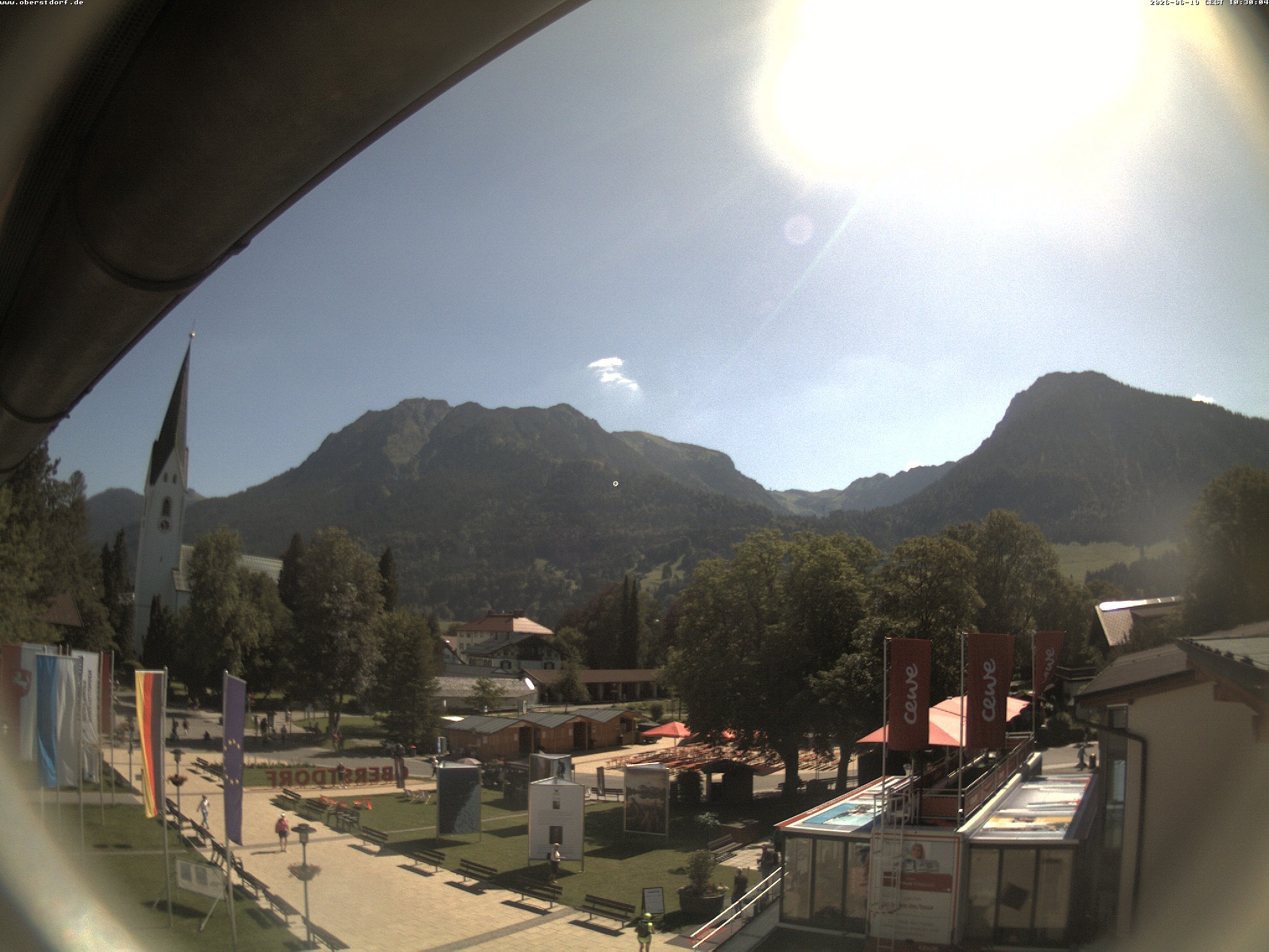 Archiv Foto Webcam Kurpark Oberstdorf