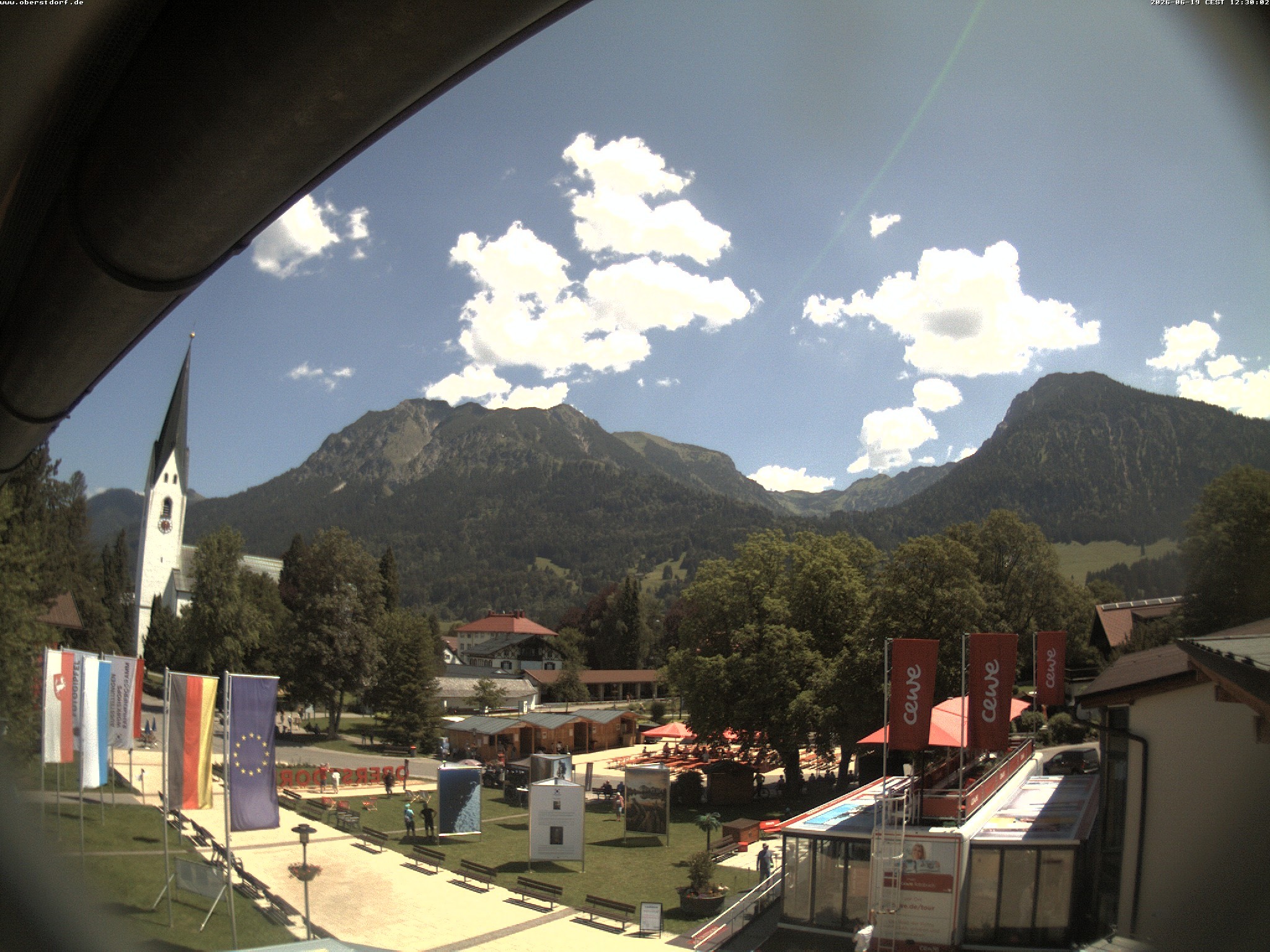 Archiv Foto Webcam Kurpark Oberstdorf