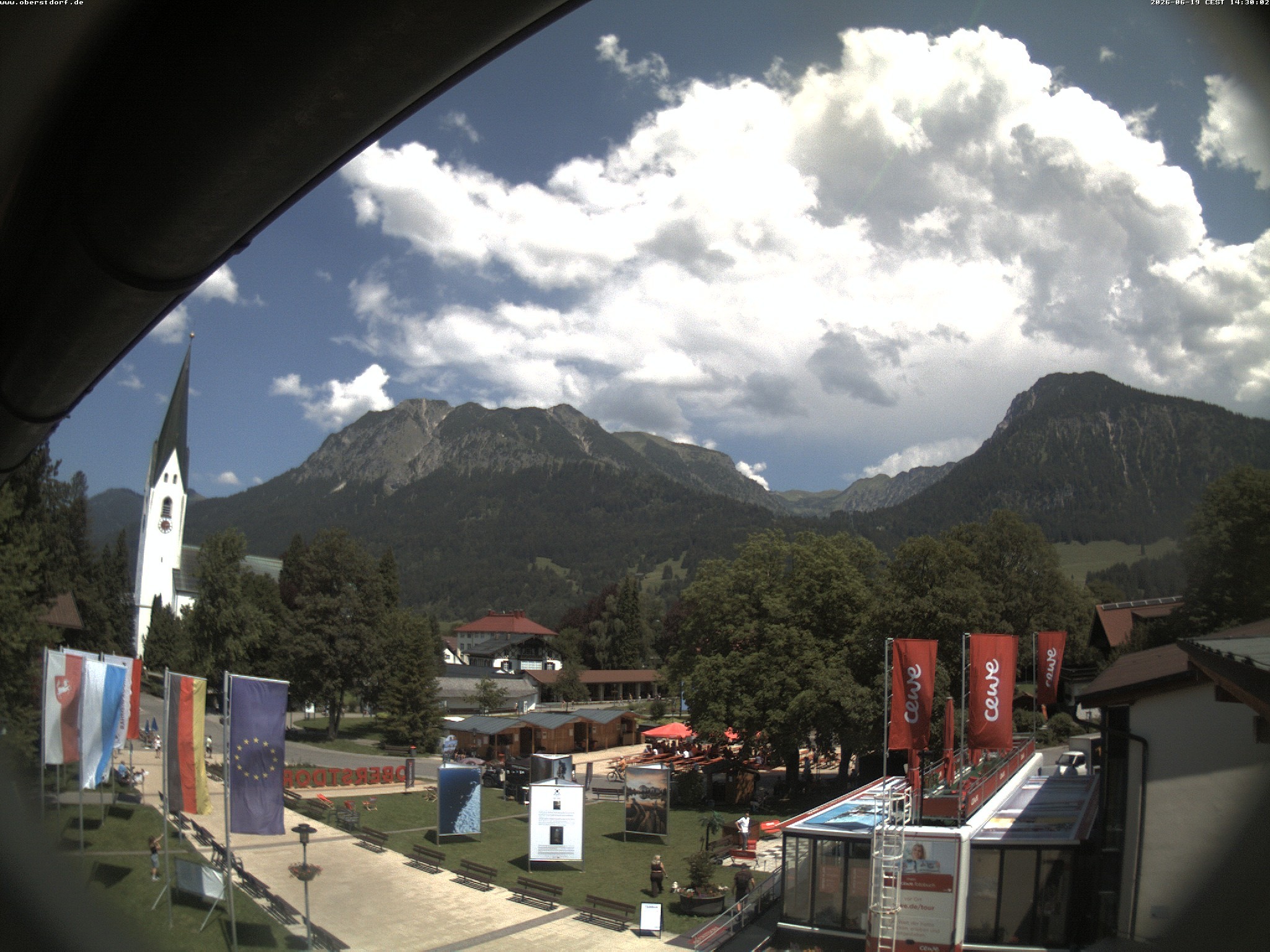 Archiv Foto Webcam Kurpark Oberstdorf