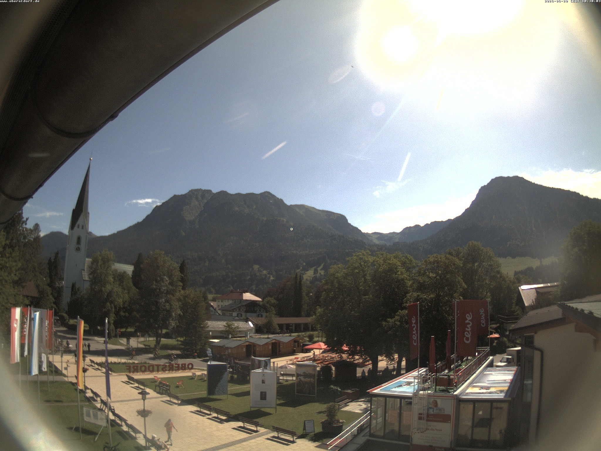 Archiv Foto Webcam Kurpark Oberstdorf