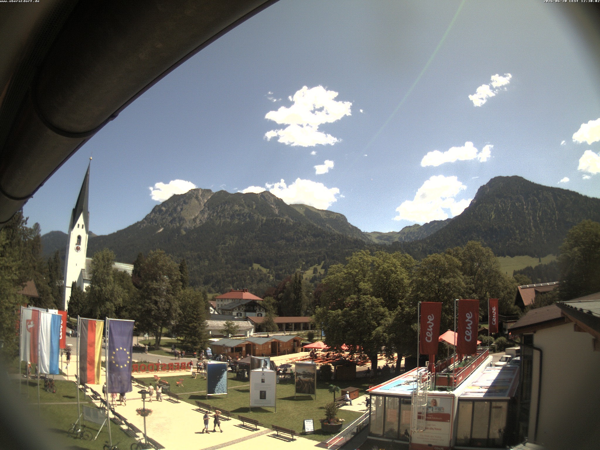 Archiv Foto Webcam Kurpark Oberstdorf