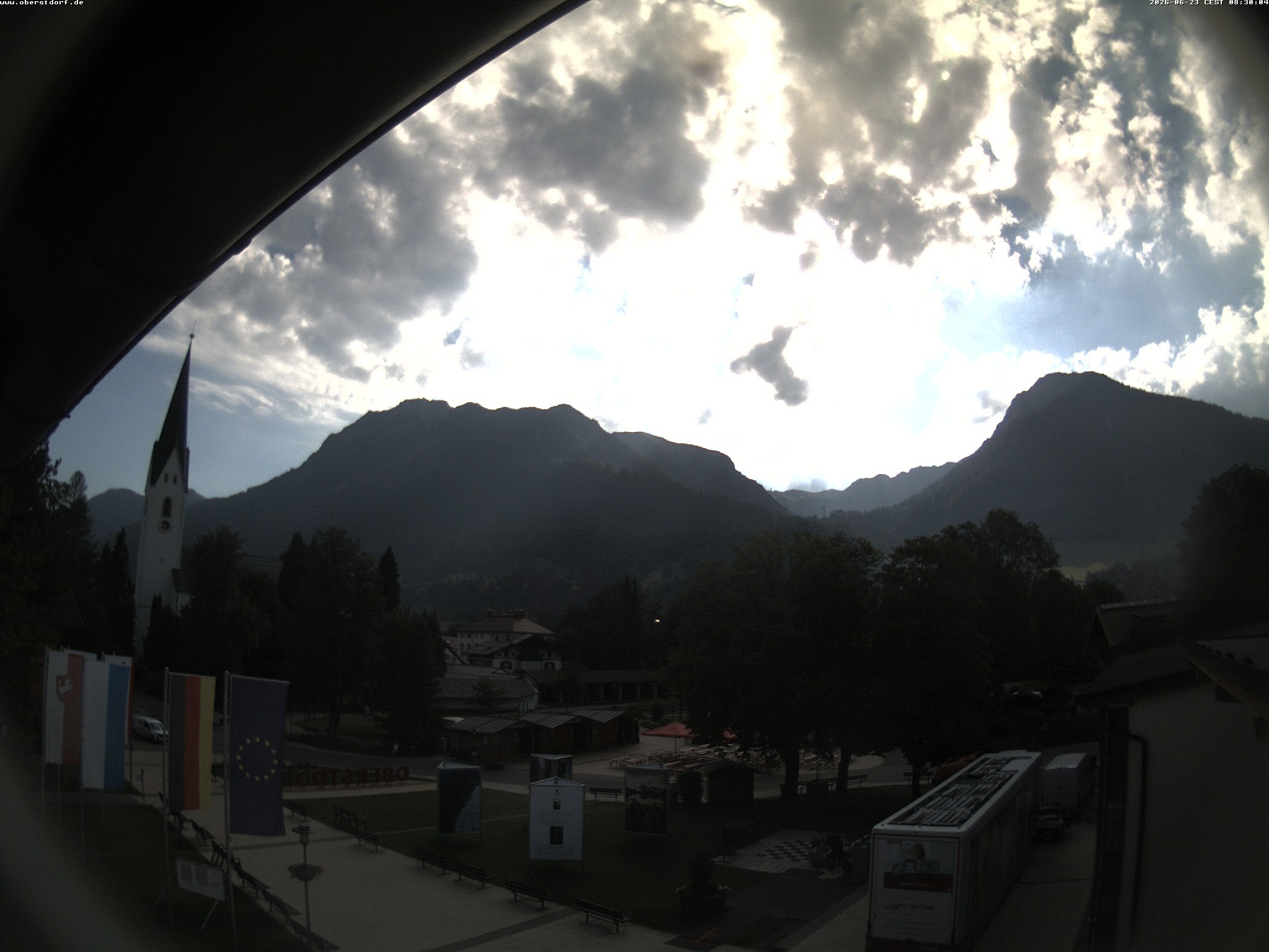 Archiv Foto Webcam Kurpark Oberstdorf