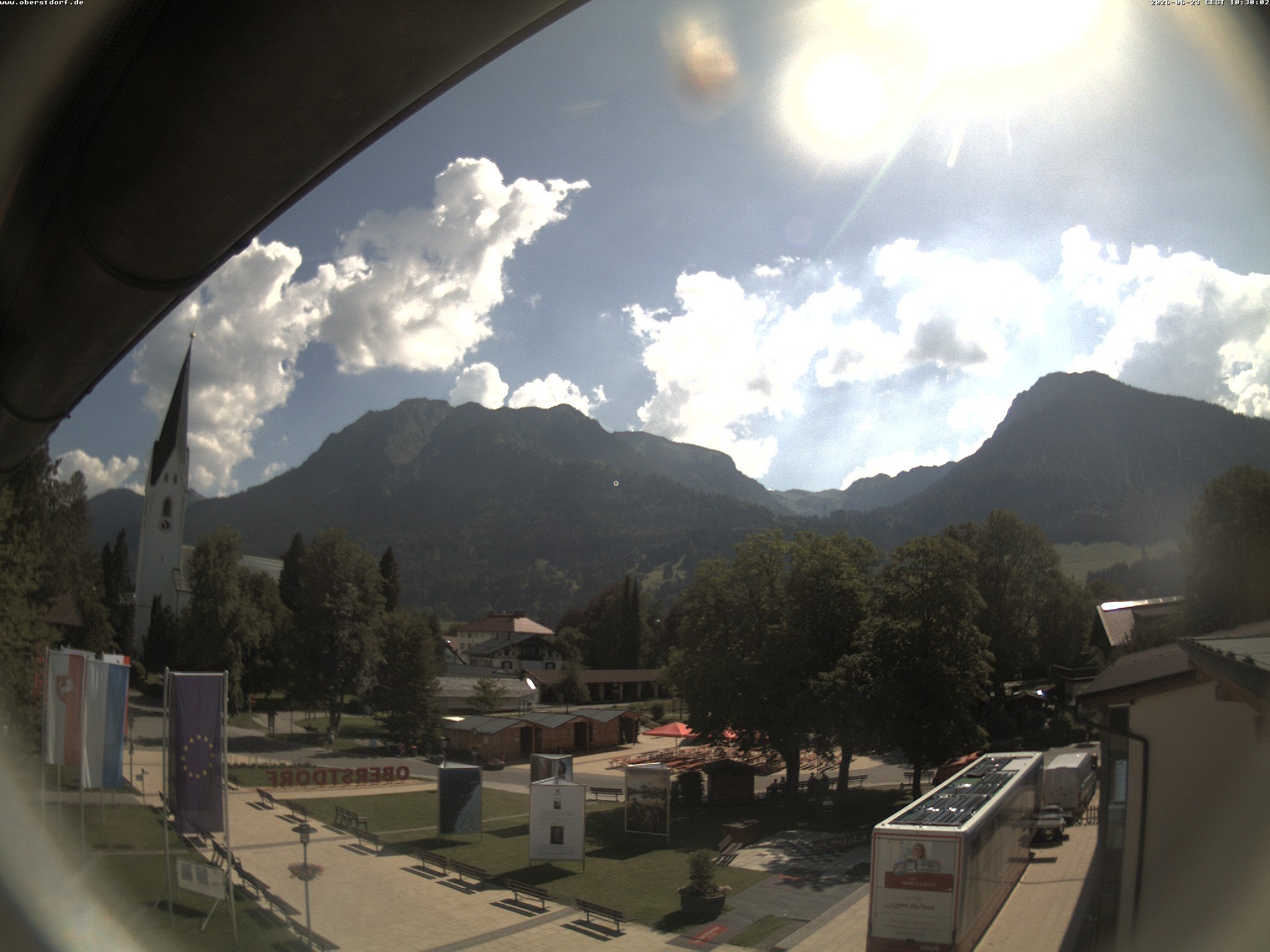 Archiv Foto Webcam Kurpark Oberstdorf