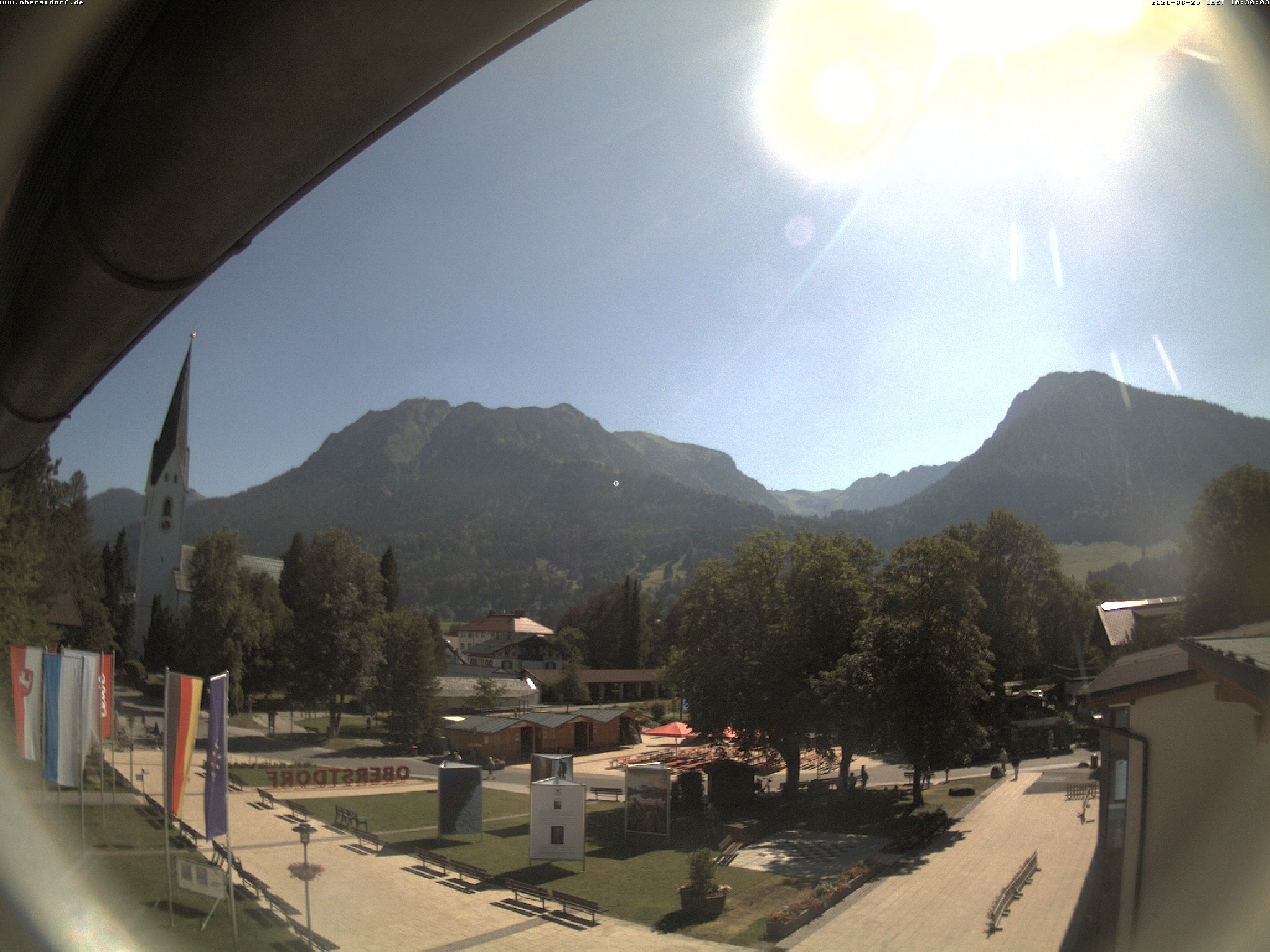 Archiv Foto Webcam Kurpark Oberstdorf
