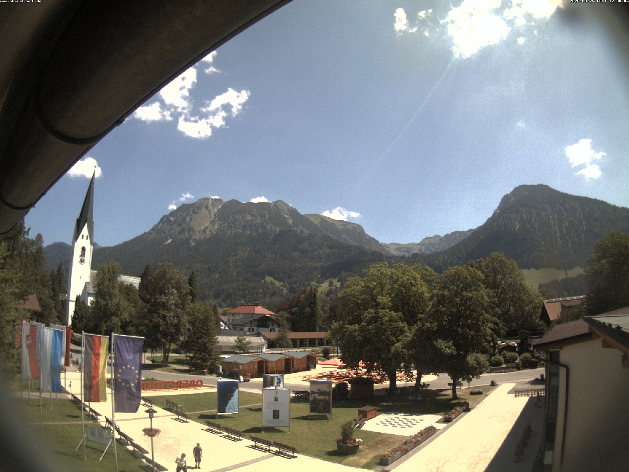 Archiv Foto Webcam Kurpark Oberstdorf