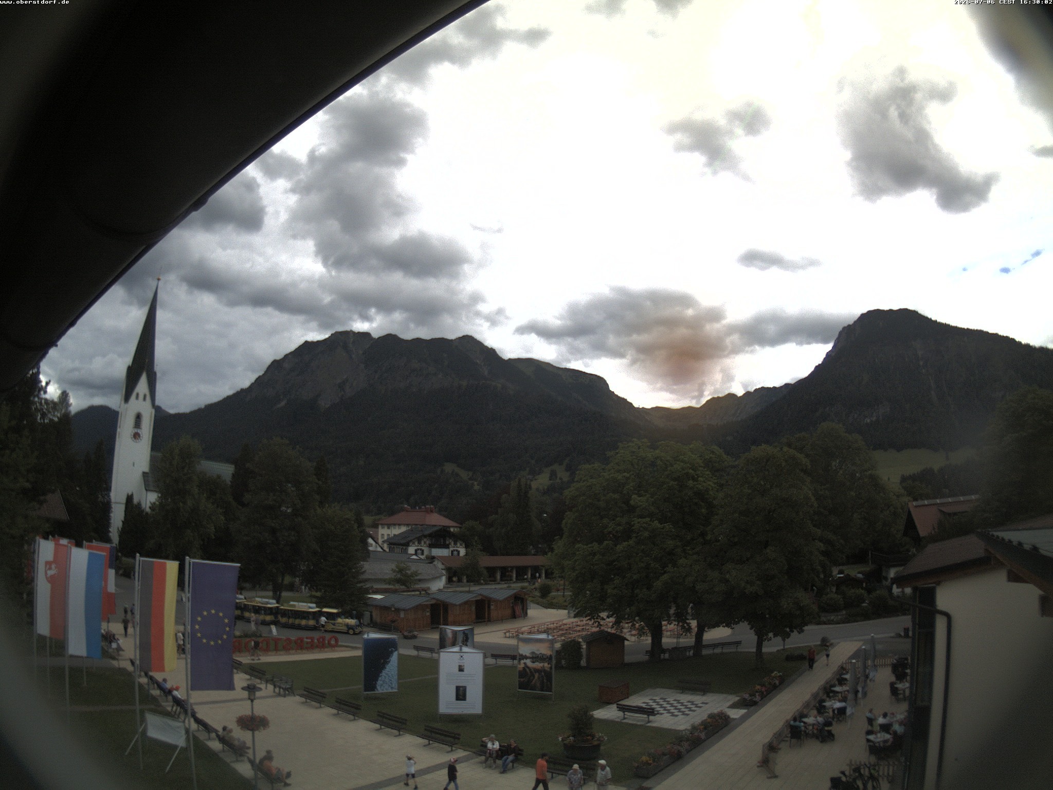 Archived image Webcam St. John's Church Oberstdorf