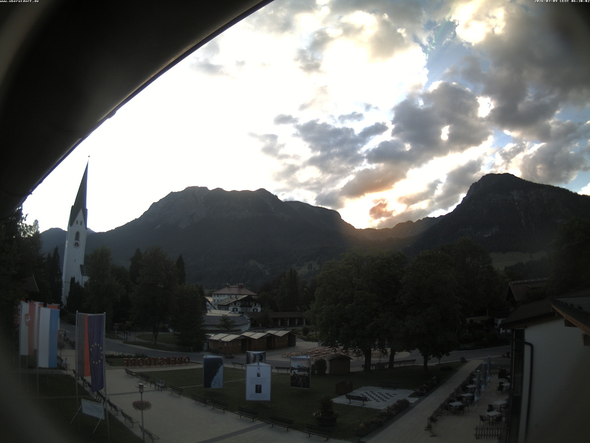 Archiv Foto Webcam Kurpark Oberstdorf